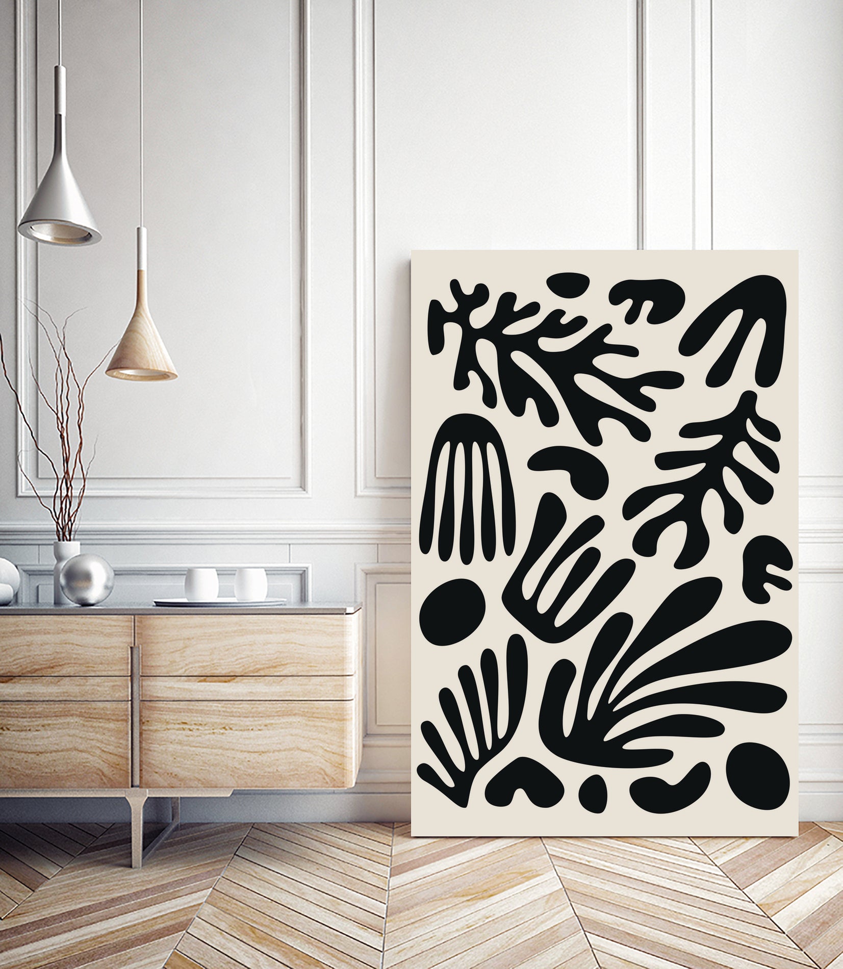 Henri Matisse Black Algae Collection #3 by jay on GIANT ART - illustration bw