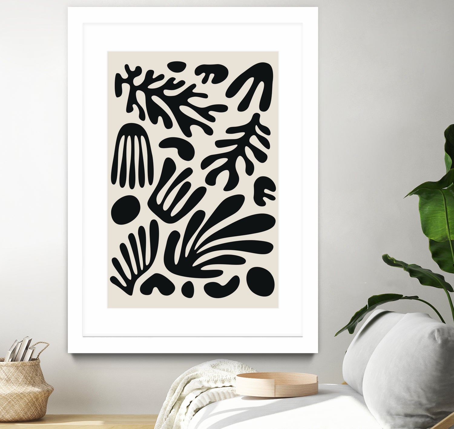 Henri Matisse Black Algae Collection #3 by jay on GIANT ART - illustration bw