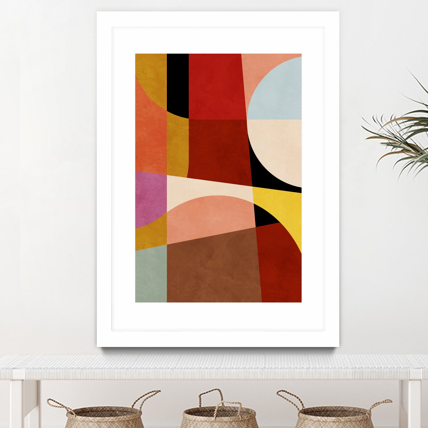 Warm Colors Bauhaus Geometry2 by Ana Rut Bre on GIANT ART - abstract abstract