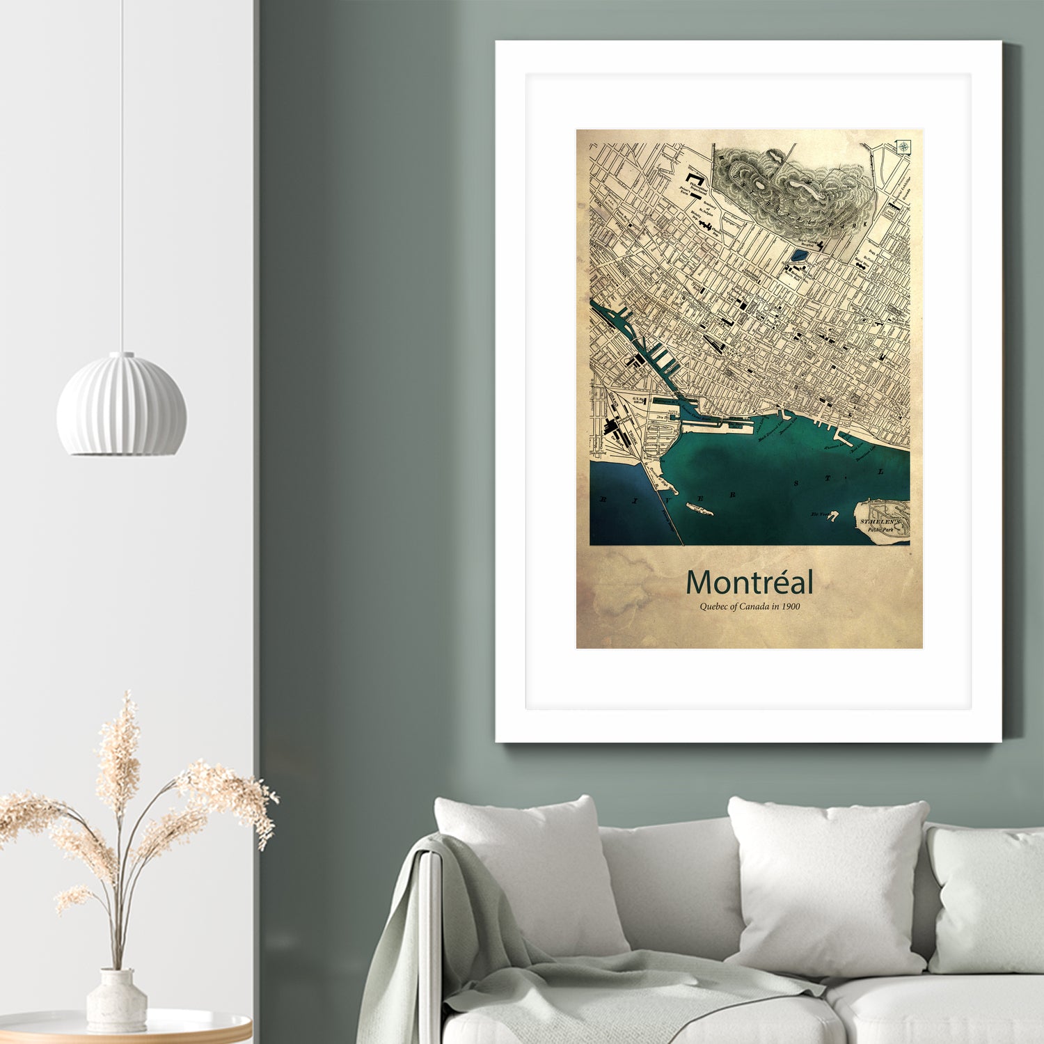 Vintage Map of Montreal by Dionisis Gemos on GIANT ART