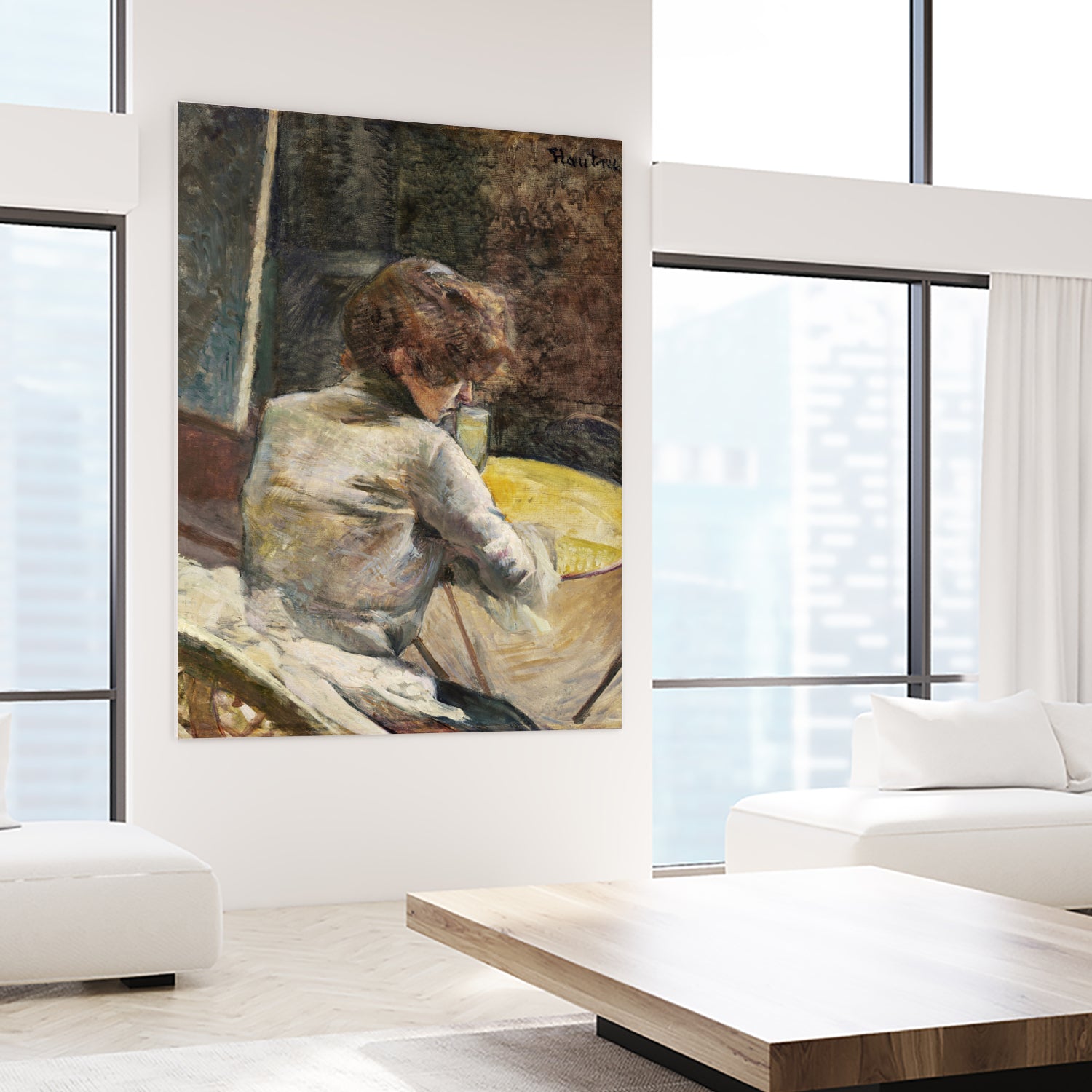 Waiting (ca.1887) by TOULOUSE LAUTREC on GIANT ART - figurative toulouse lautrec