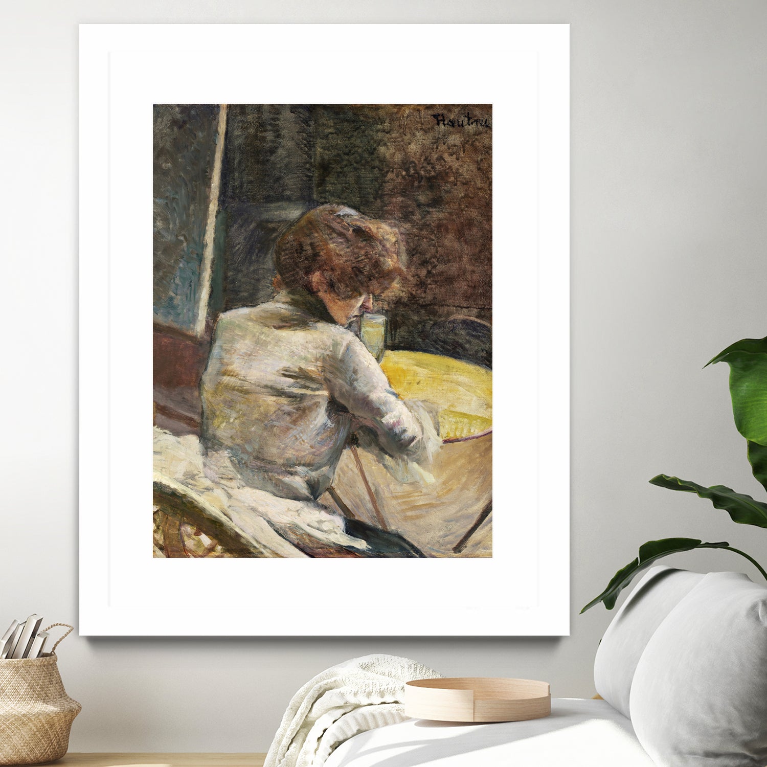 Waiting (ca.1887) by TOULOUSE LAUTREC on GIANT ART - figurative toulouse lautrec