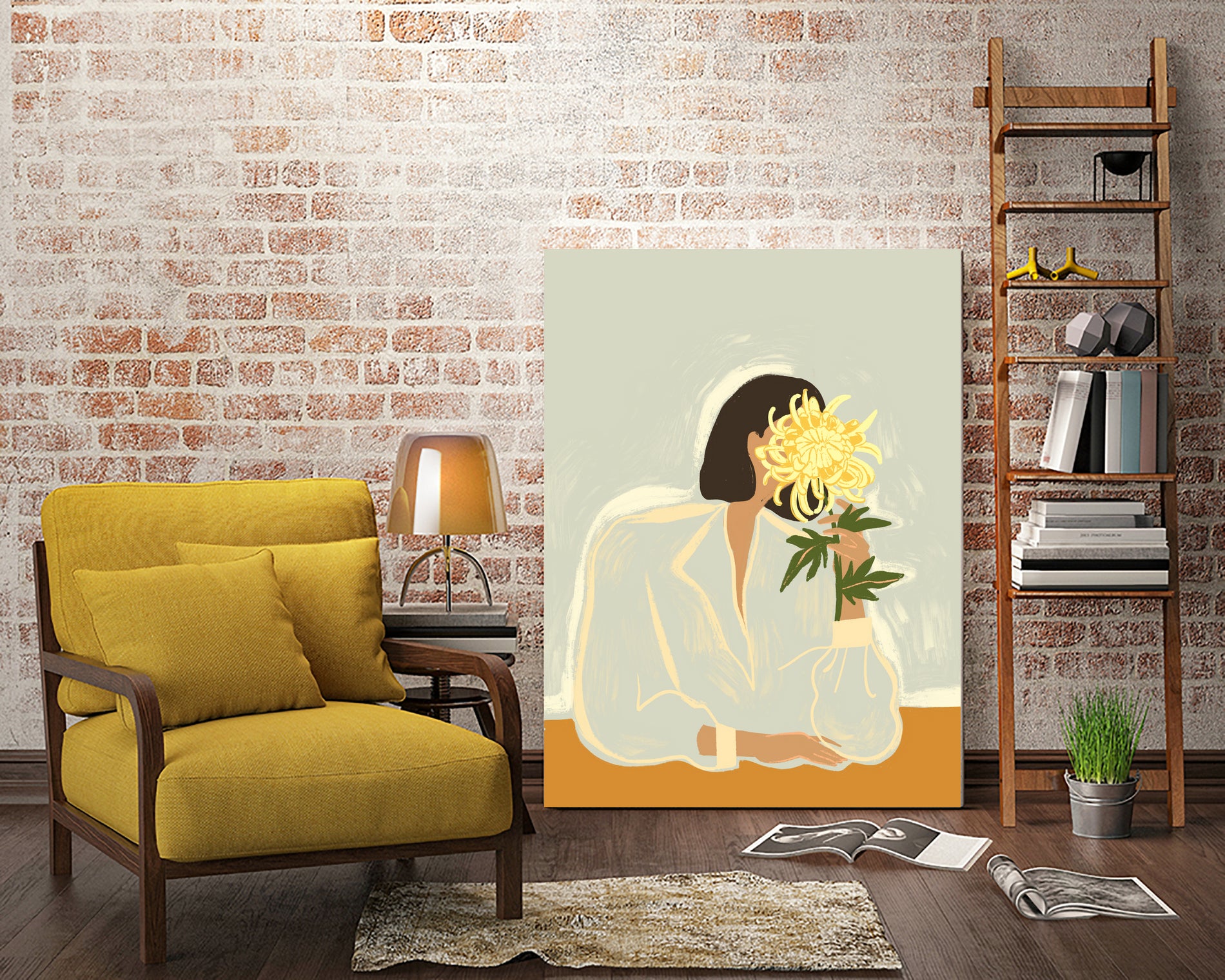 Thecrysanthemum by Arty on GIANT ART - figurative person