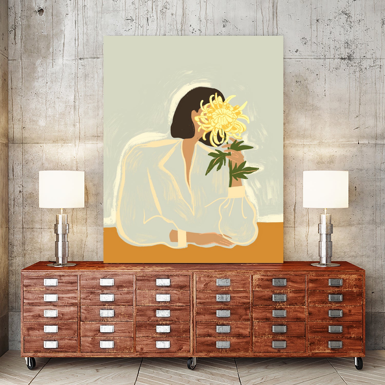 Thecrysanthemum by Arty on GIANT ART - figurative person