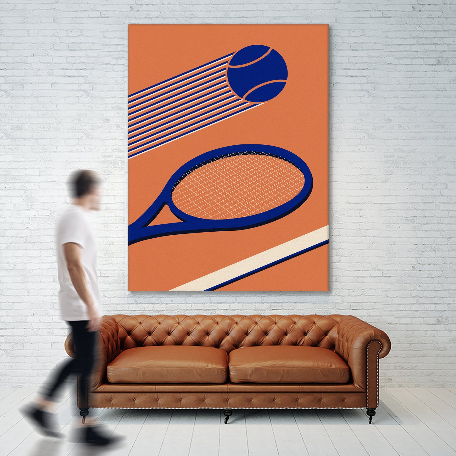 Tennis 80s by Rosi on GIANT ART - illustration tennis
