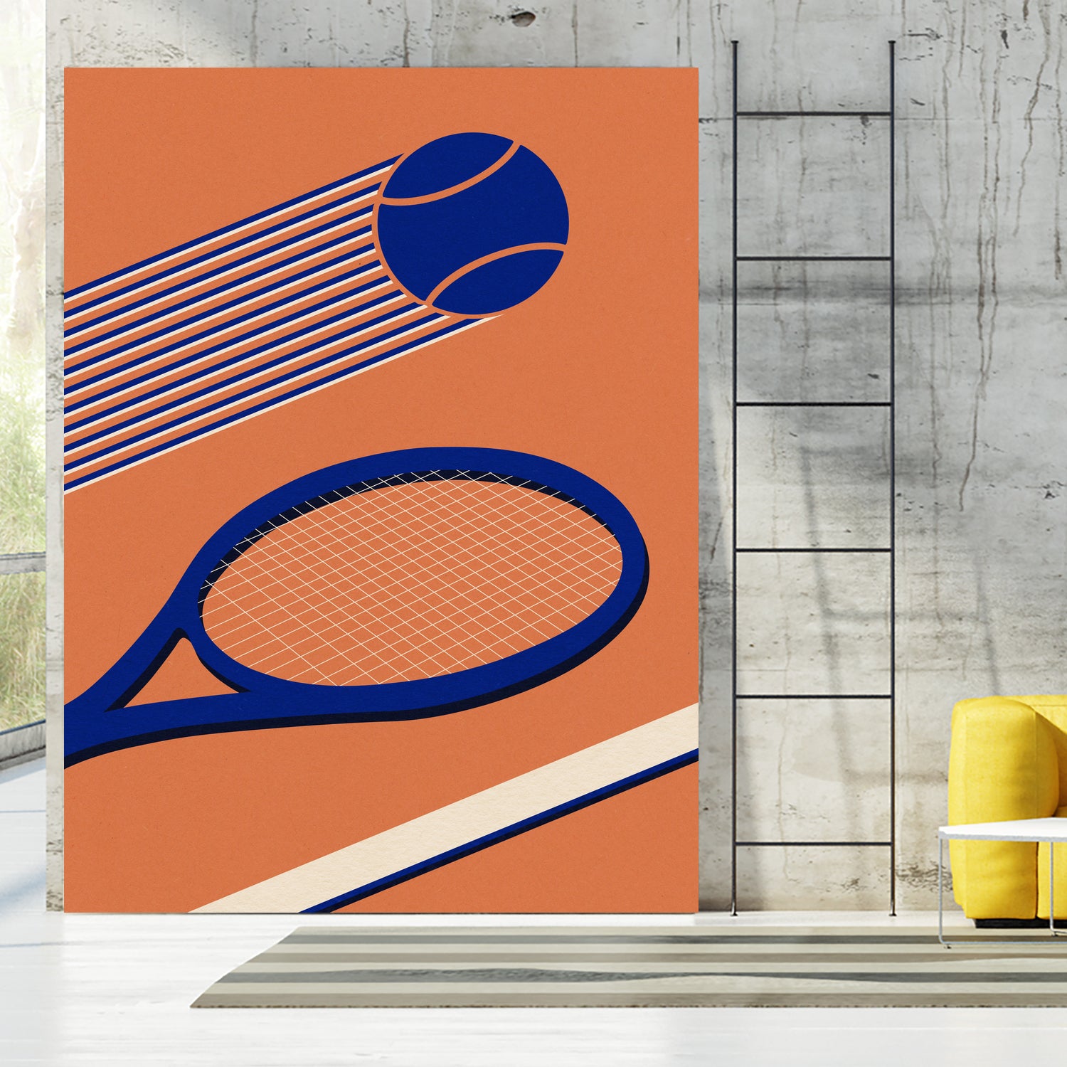 Tennis 80s by Rosi on GIANT ART - illustration tennis