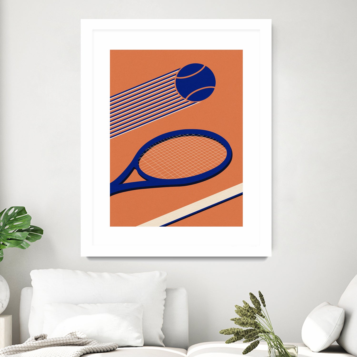 Tennis 80s by Rosi on GIANT ART - illustration tennis