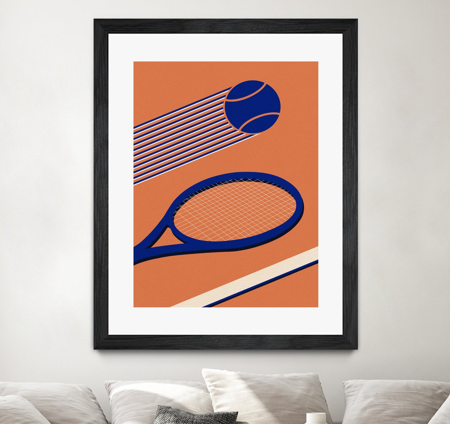 Tennis 80s by Rosi on GIANT ART - illustration tennis