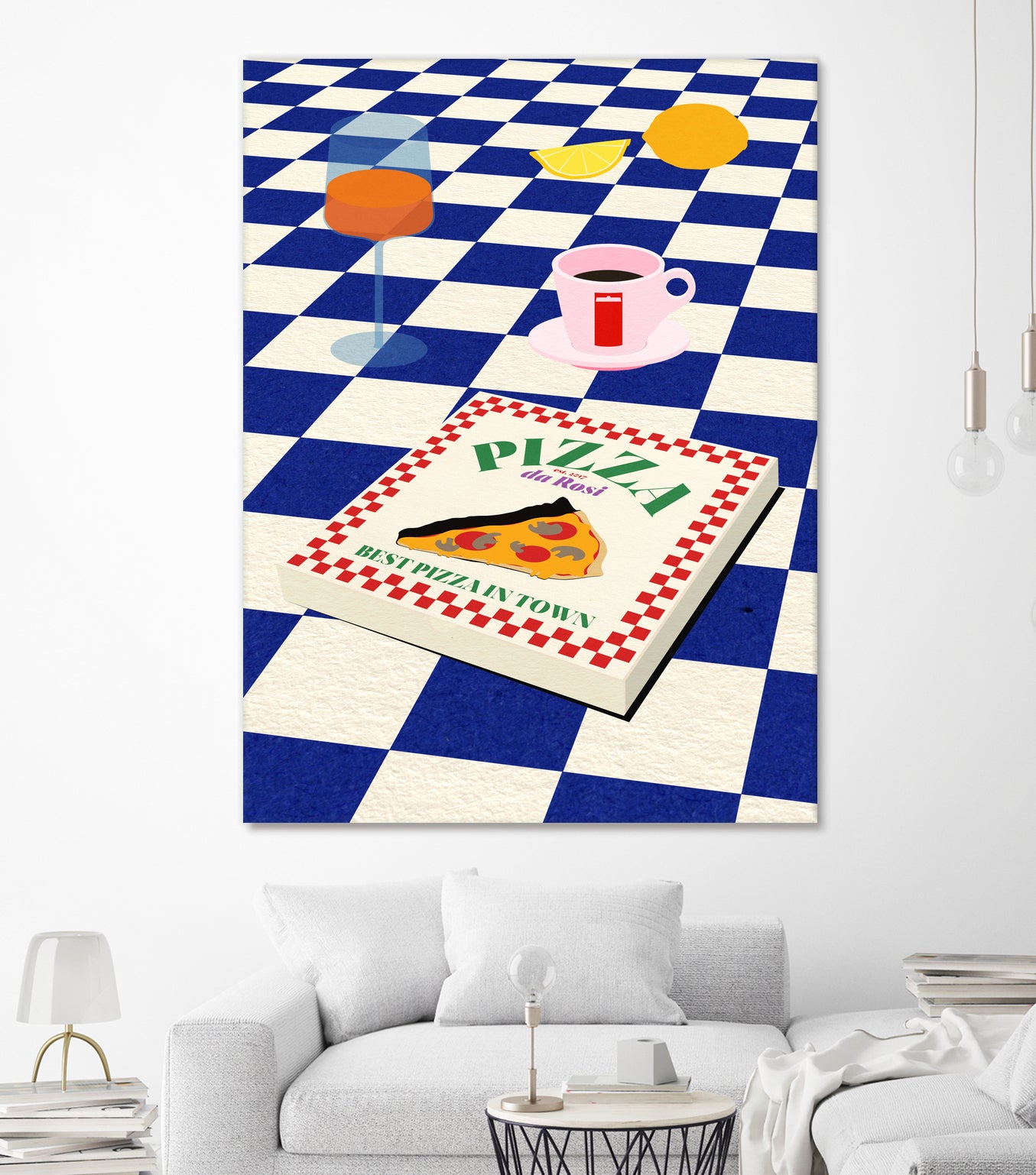 The Italian Menu by Rosi on GIANT ART - illustration pizza