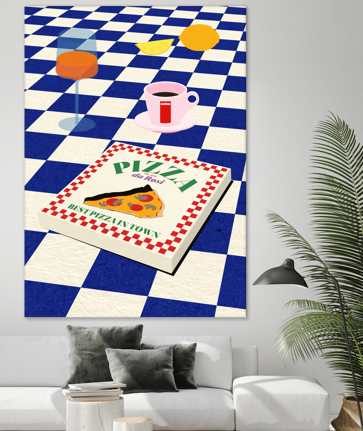 The Italian Menu by Rosi on GIANT ART - illustration pizza