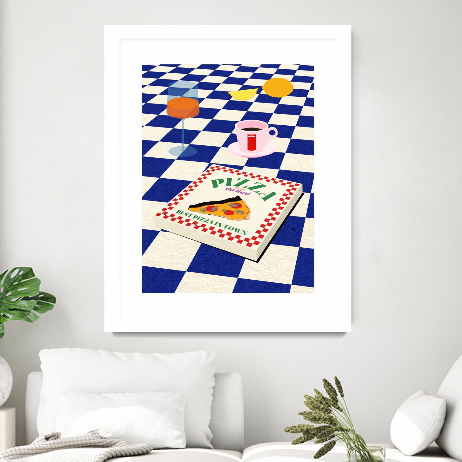 The Italian Menu by Rosi on GIANT ART - illustration pizza