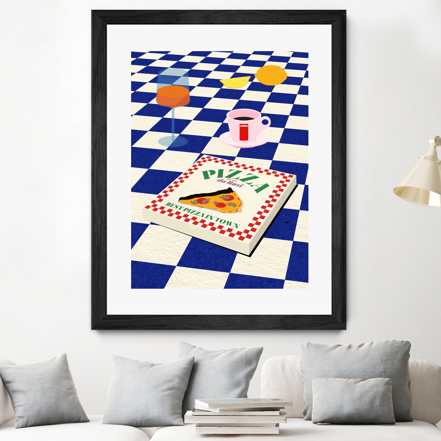 The Italian Menu by Rosi on GIANT ART - illustration pizza