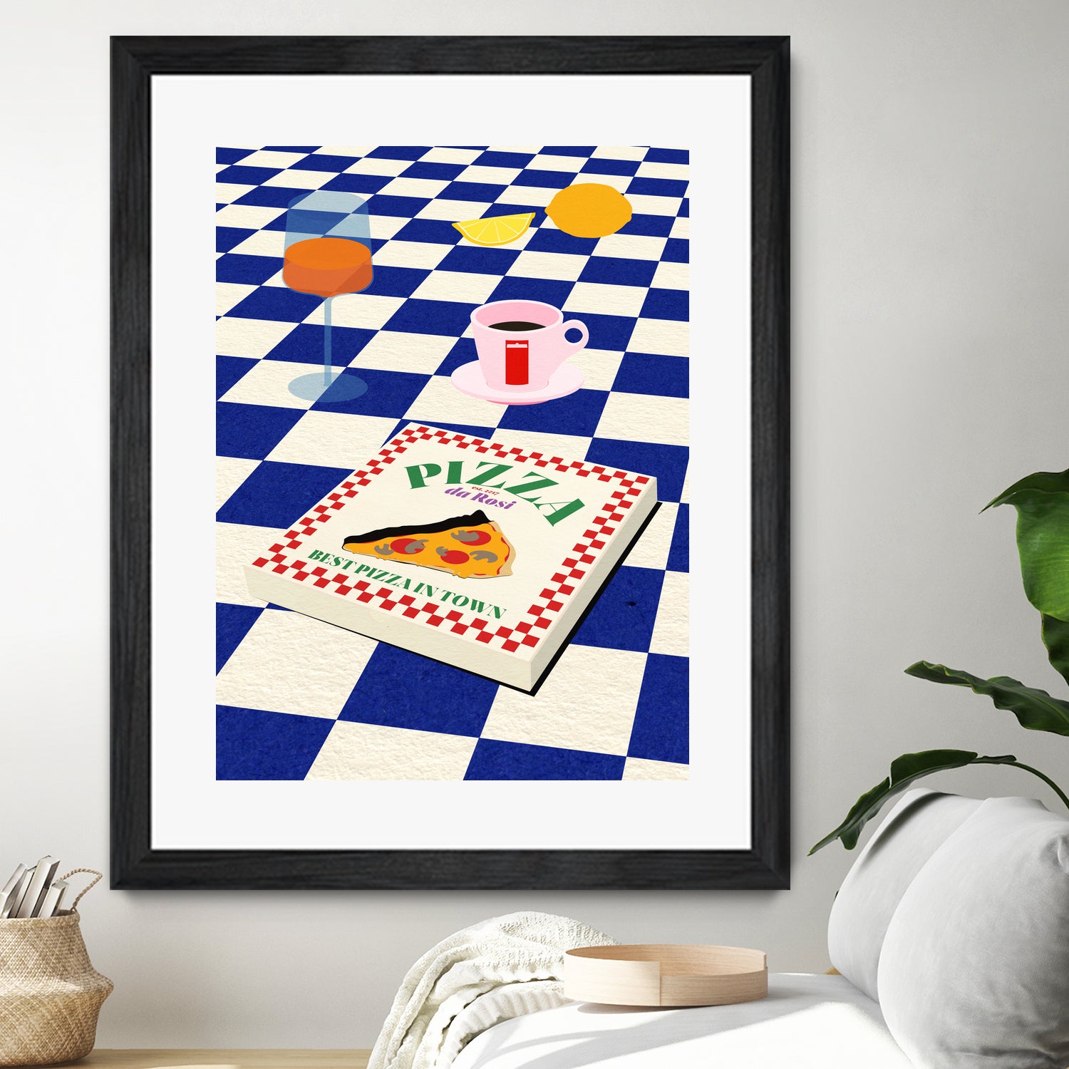 The Italian Menu by Rosi on GIANT ART - illustration pizza