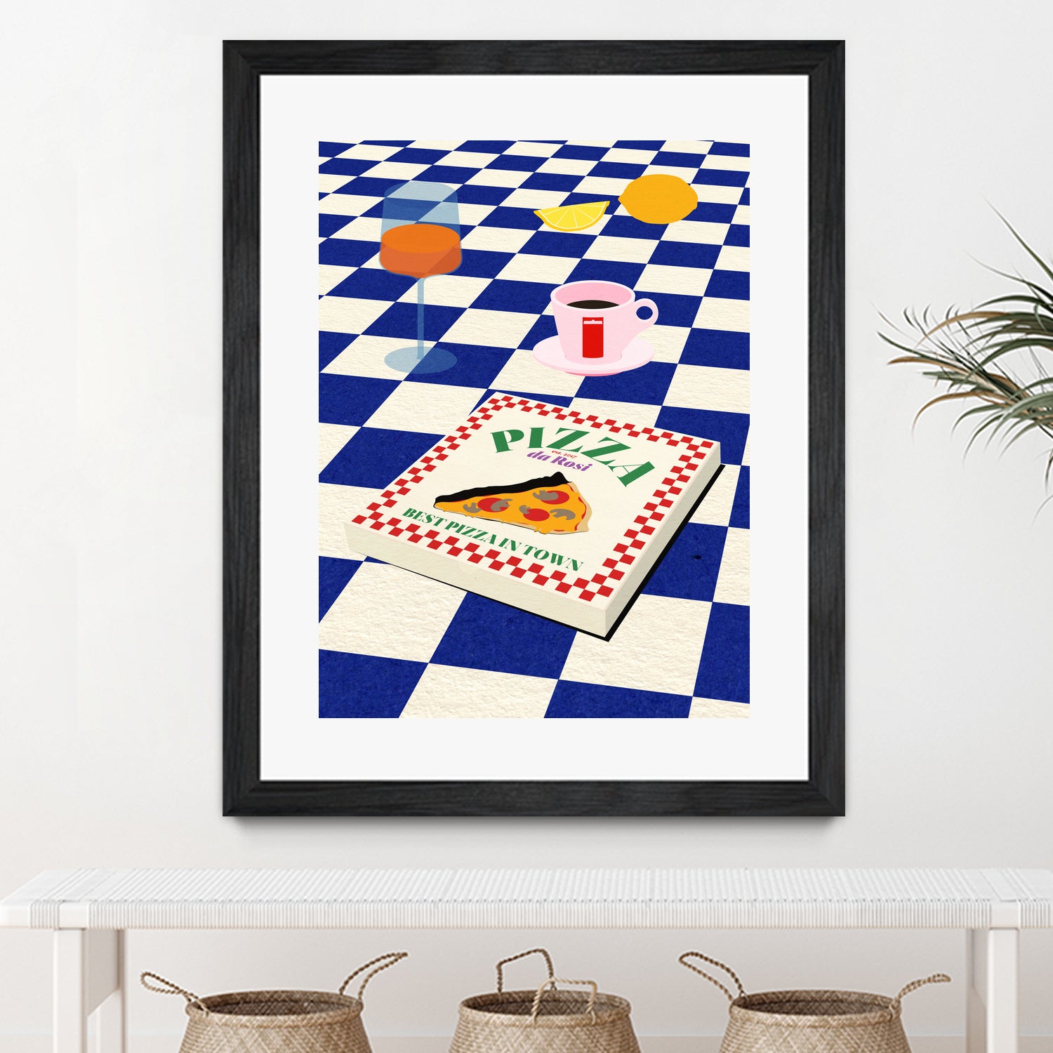 The Italian Menu by Rosi on GIANT ART - illustration pizza