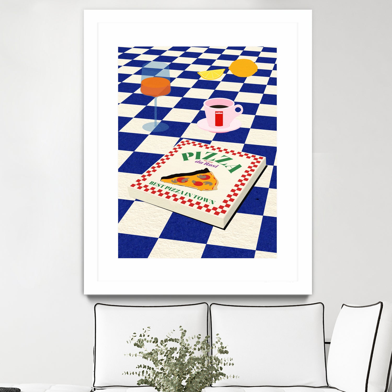 The Italian Menu by Rosi on GIANT ART - illustration pizza