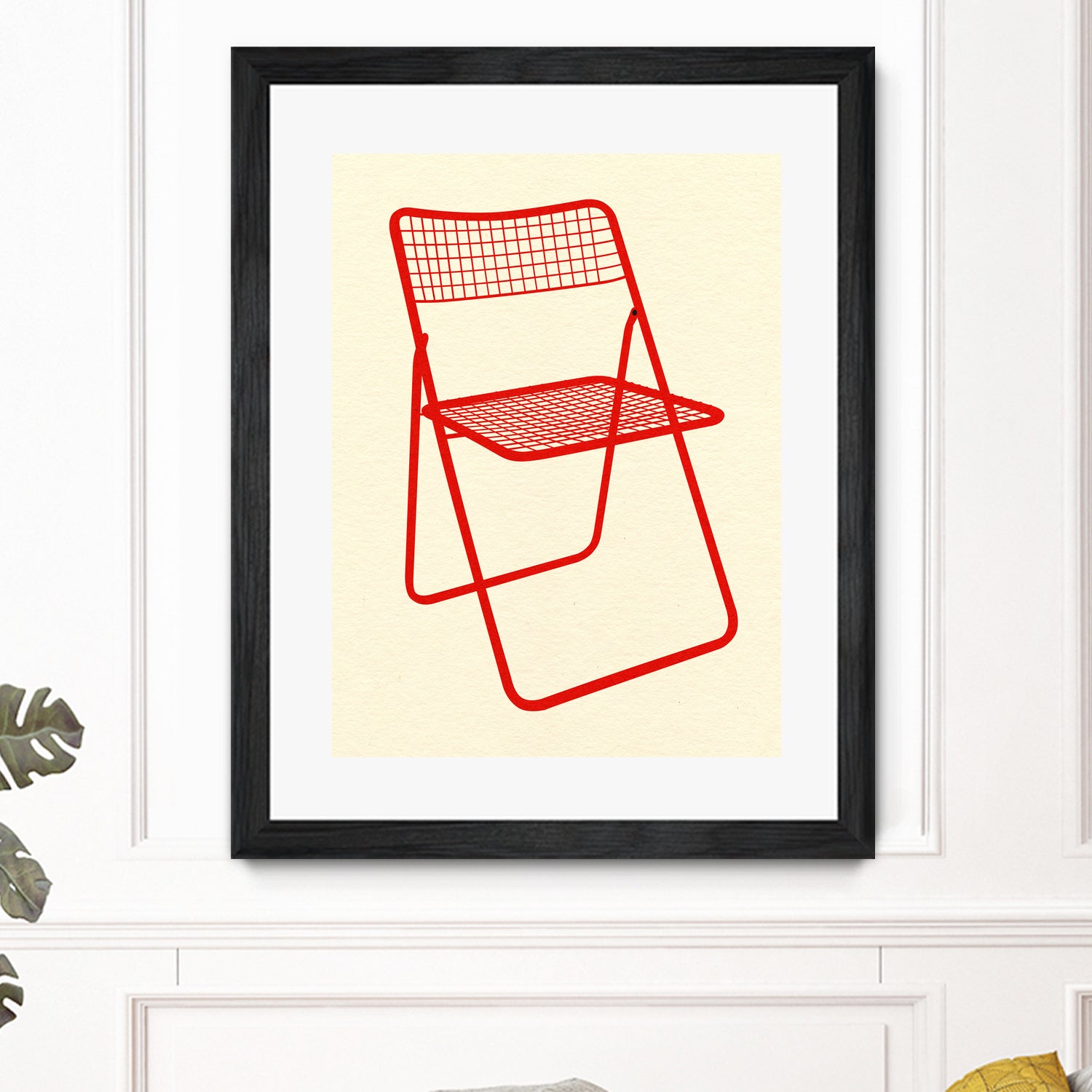 Ted Net Chair Red by Rosi on GIANT ART - illustration ikea
