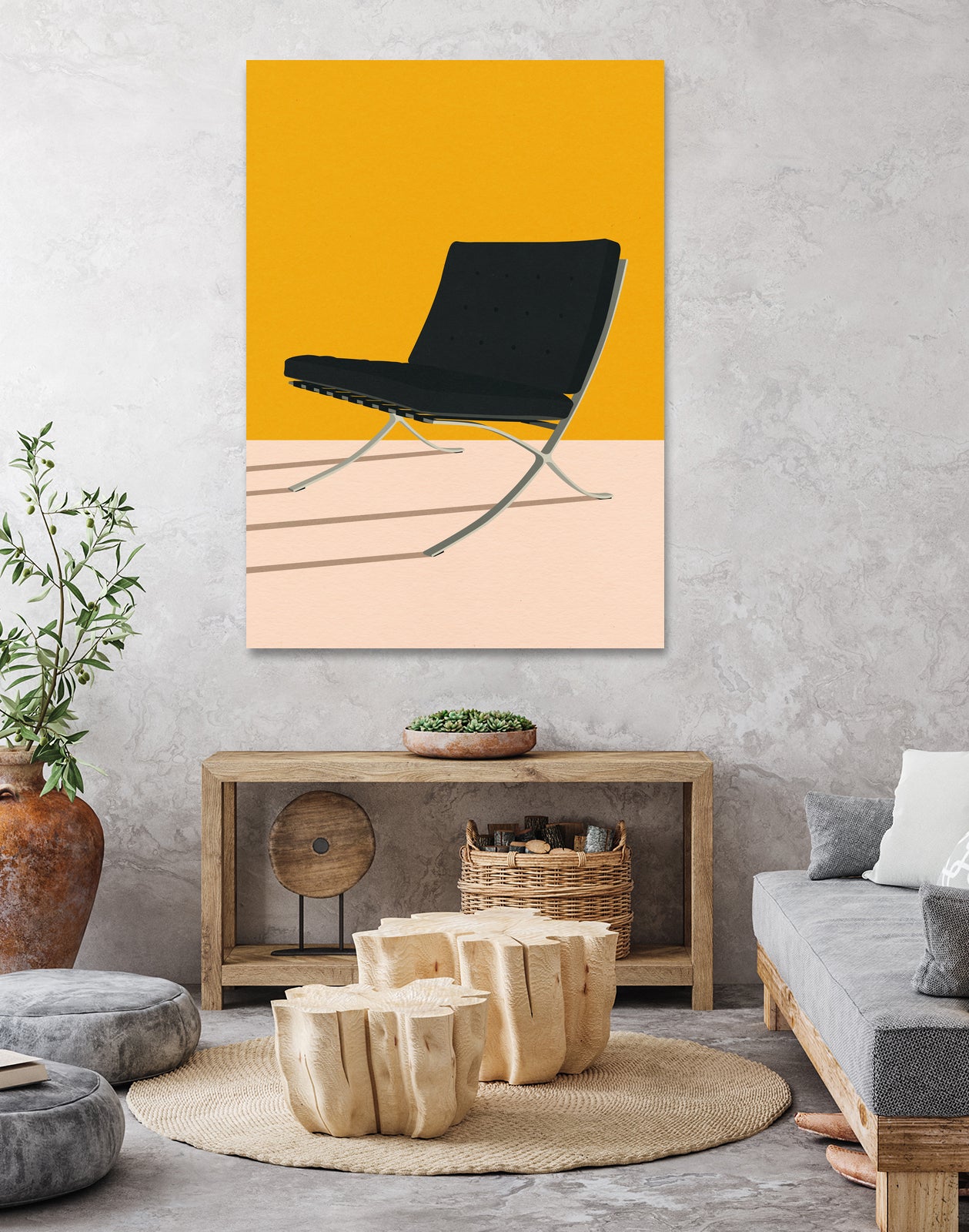 Barcelona Chair By Mies Van Der Rohe by Rosi on GIANT ART - figurative spain