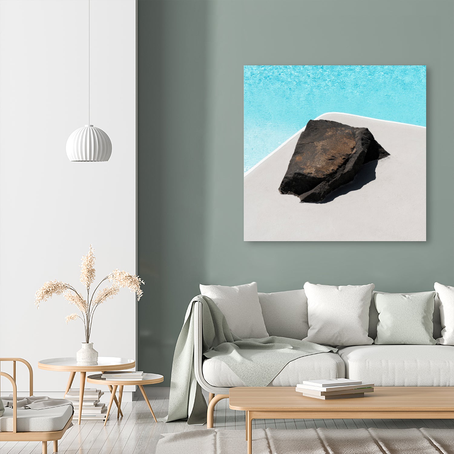 Rock By The Pool by Minorstep on GIANT ART - abstract rock