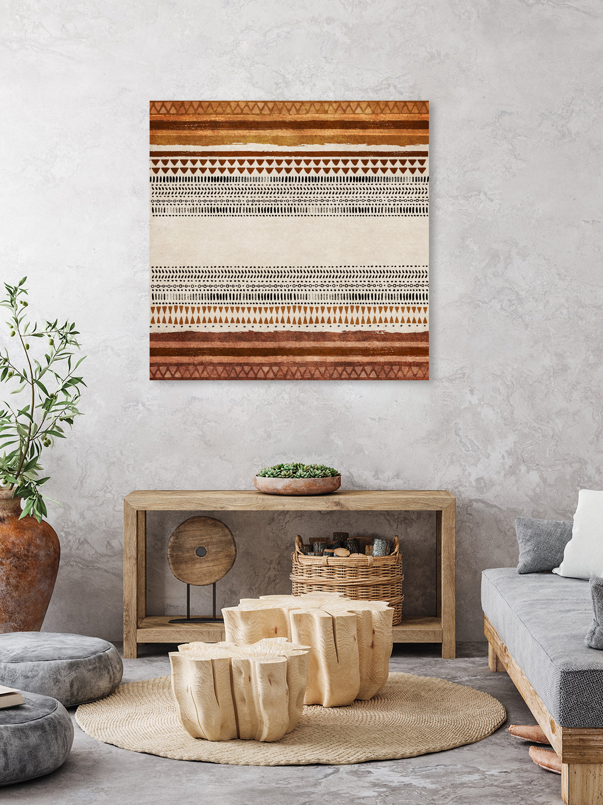 Tribal Rhythm by Emel Tunaboylu on GIANT ART - abstract tribal-wall-art