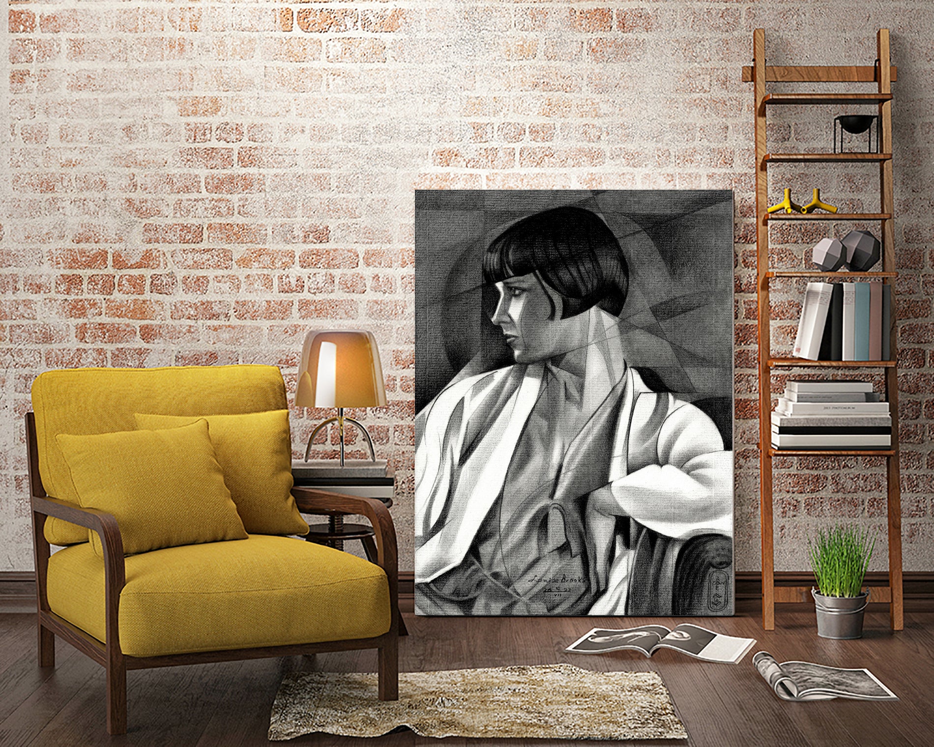 Louise Brooks 07 07 23 by Corne on GIANT ART - illustration louise brooks