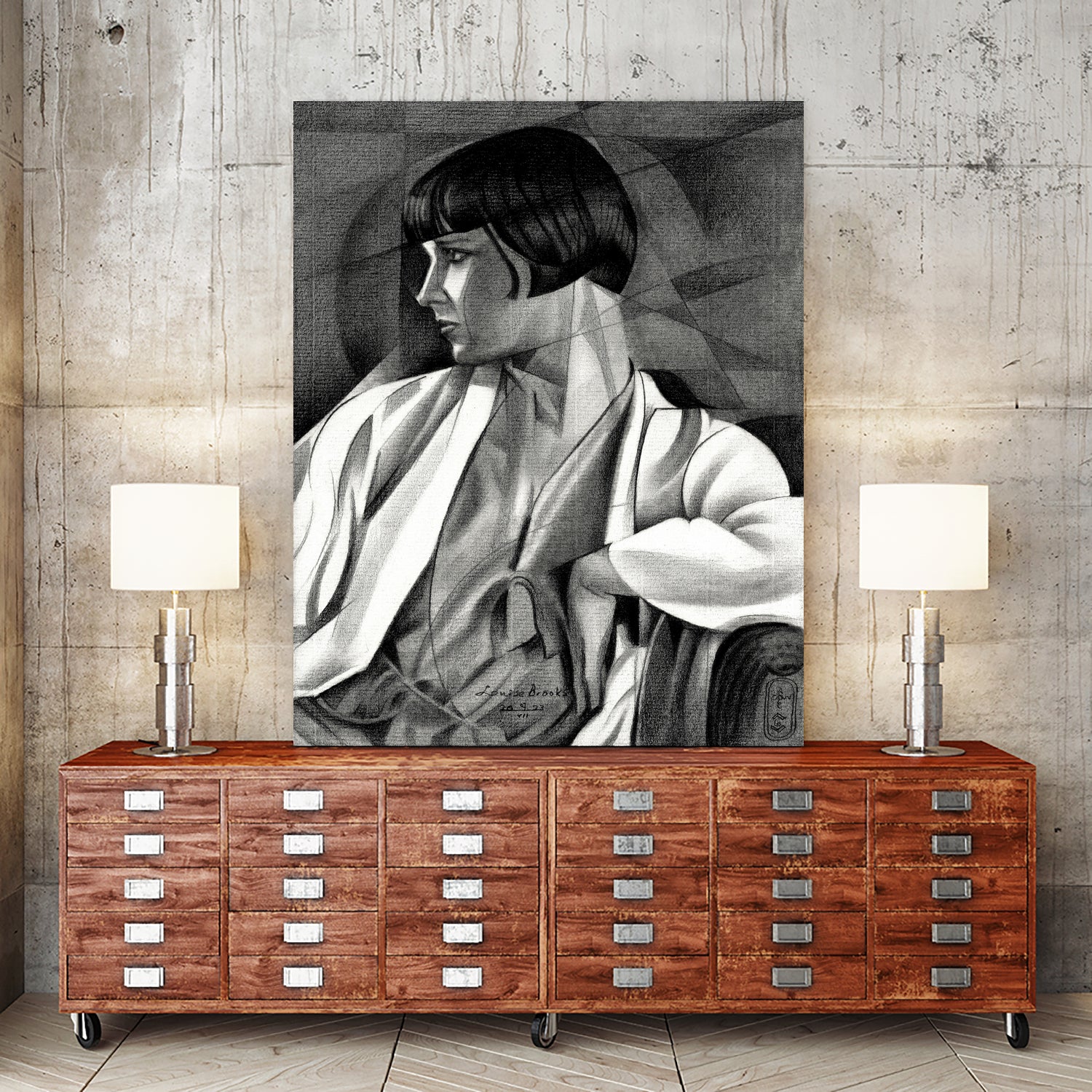 Louise Brooks 07 07 23 by Corne on GIANT ART - illustration louise brooks