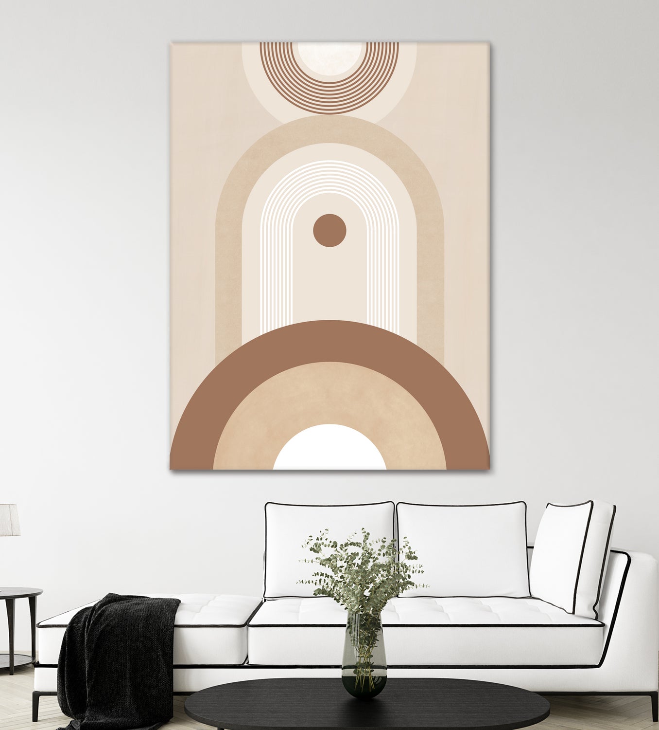 Beige Mid Century Poster by Elena Ristova on GIANT ART - abstract abstract