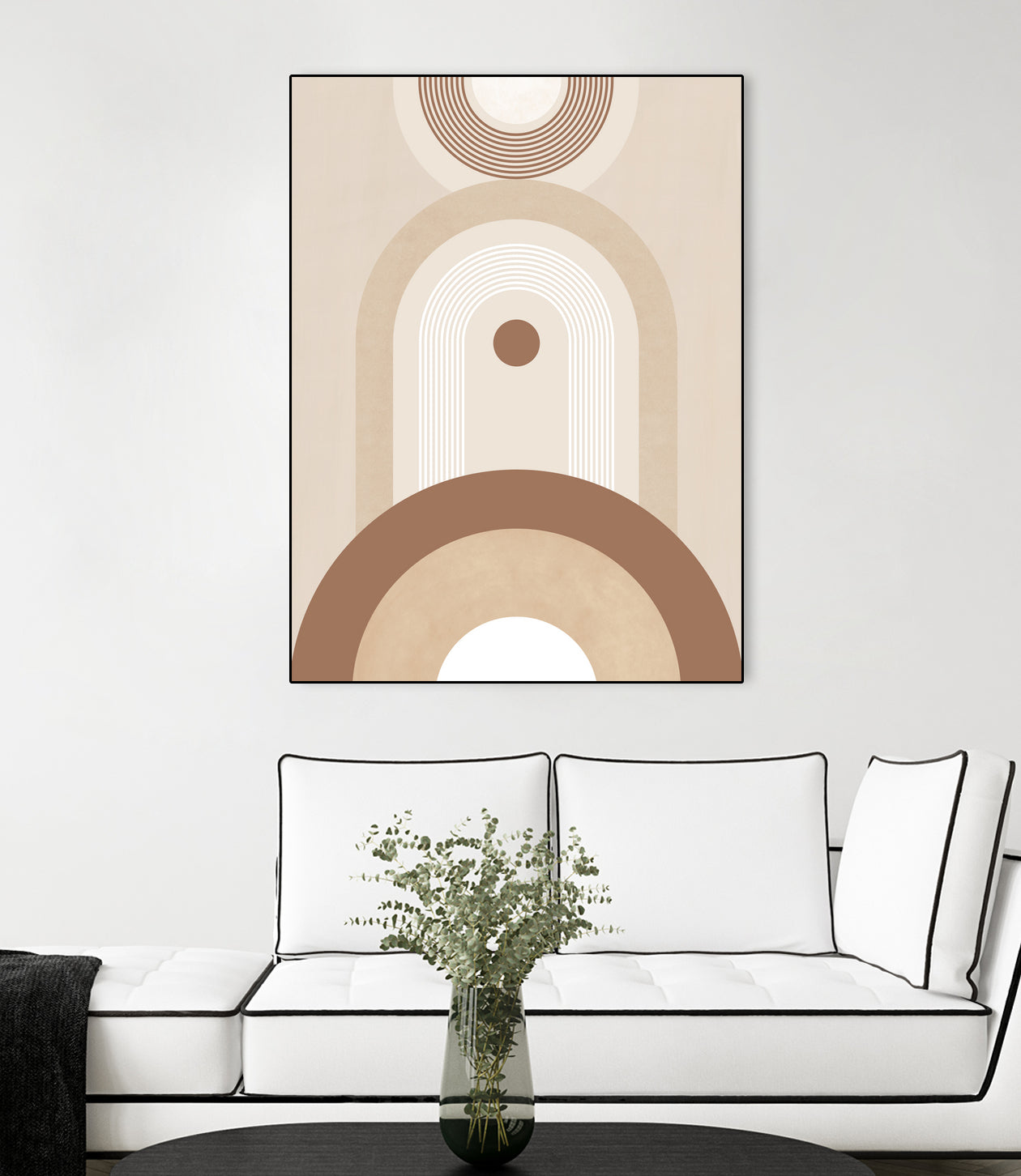 Beige Mid Century Poster by Elena Ristova on GIANT ART - abstract abstract