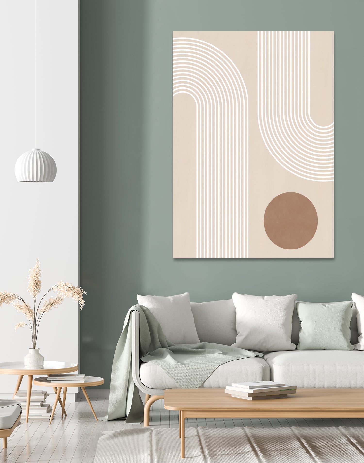 Beige Arc Poster by Elena Ristova on GIANT ART - abstract abstract