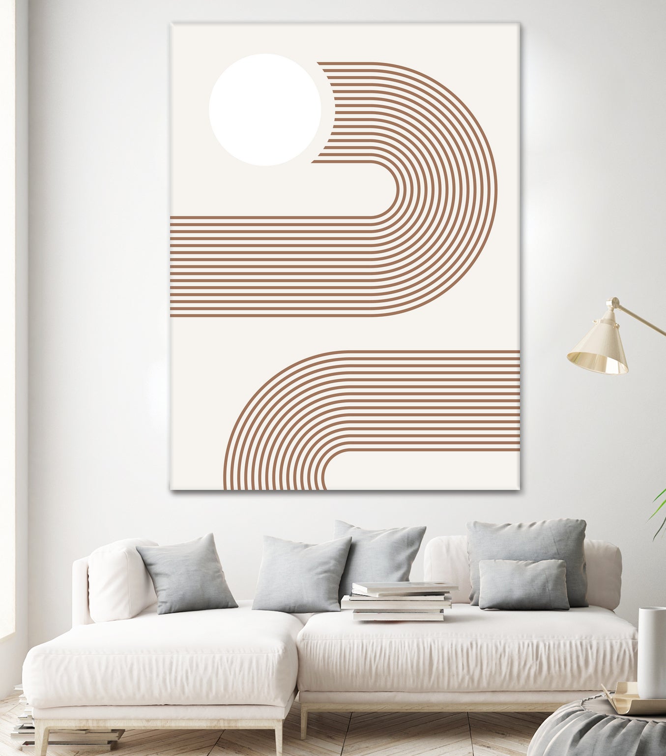 Beige Arc Poster by Elena Ristova on GIANT ART - abstract abstract
