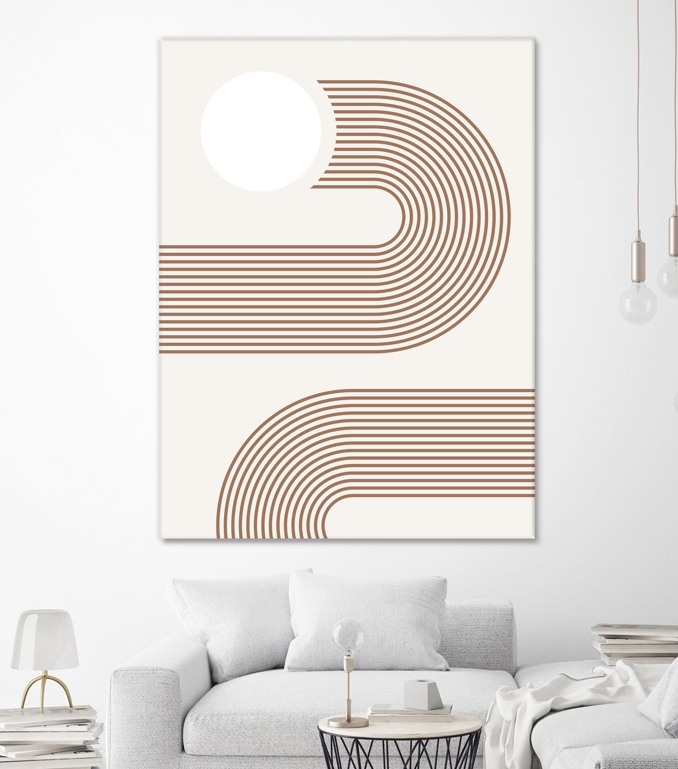 Beige Arc Poster by Elena Ristova on GIANT ART - abstract abstract