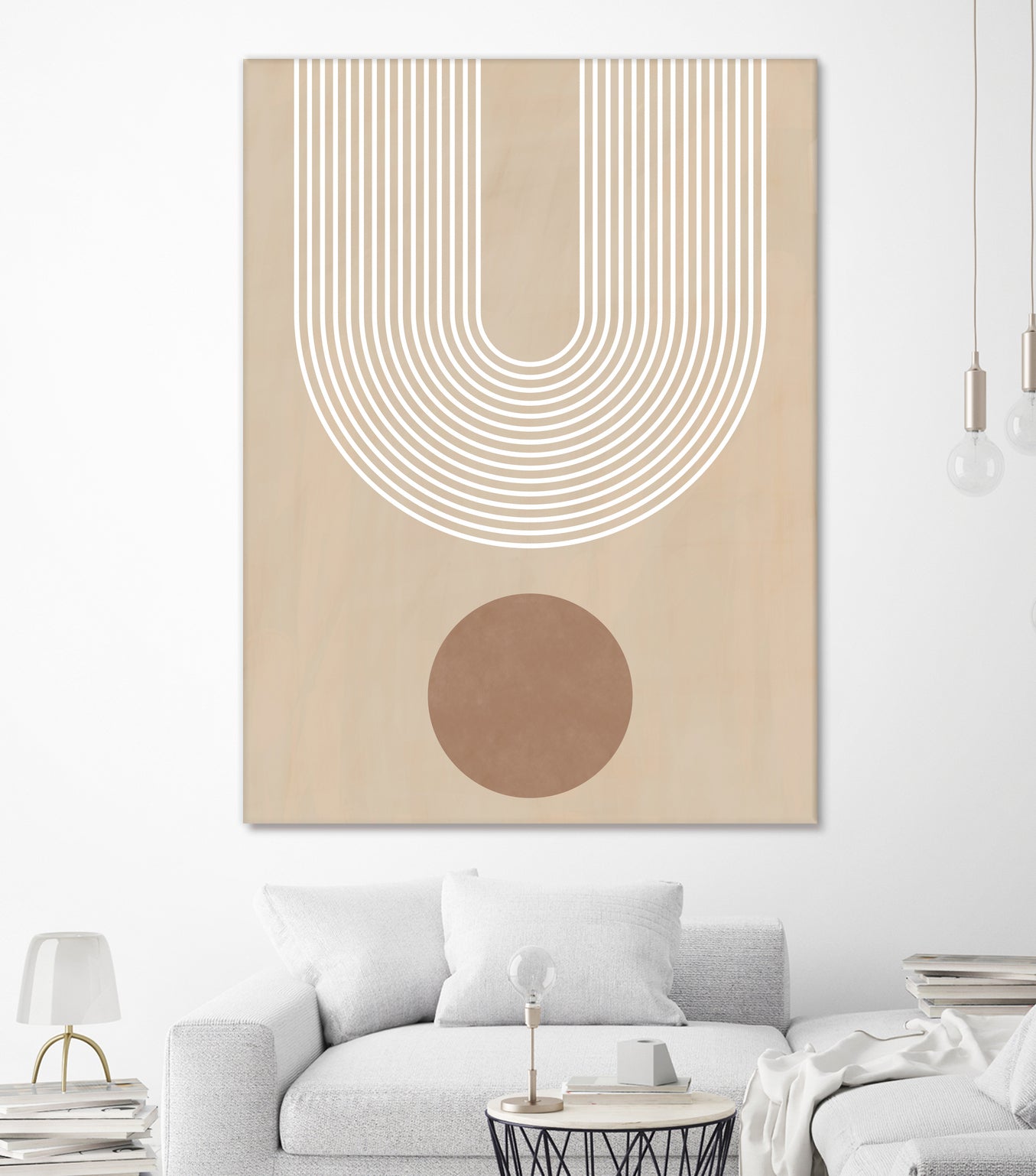 Beige Arc Poster by Elena Ristova on GIANT ART - abstract abstract