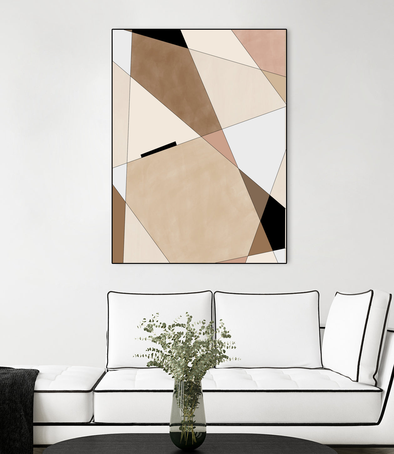 Geometric Beige art No.1 by Elena on GIANT ART - illustration beige