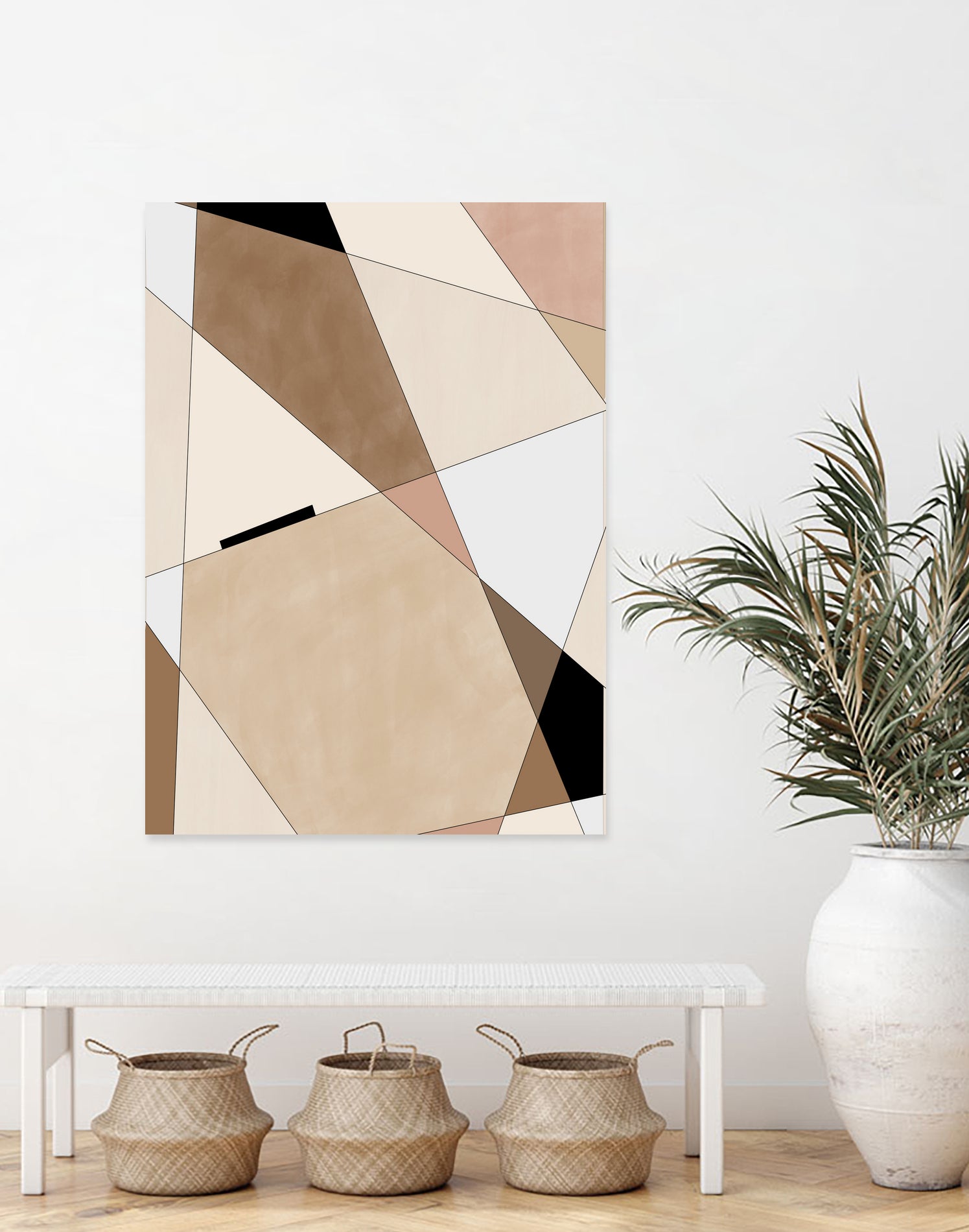 Geometric Beige art No.1 by Elena on GIANT ART - illustration beige