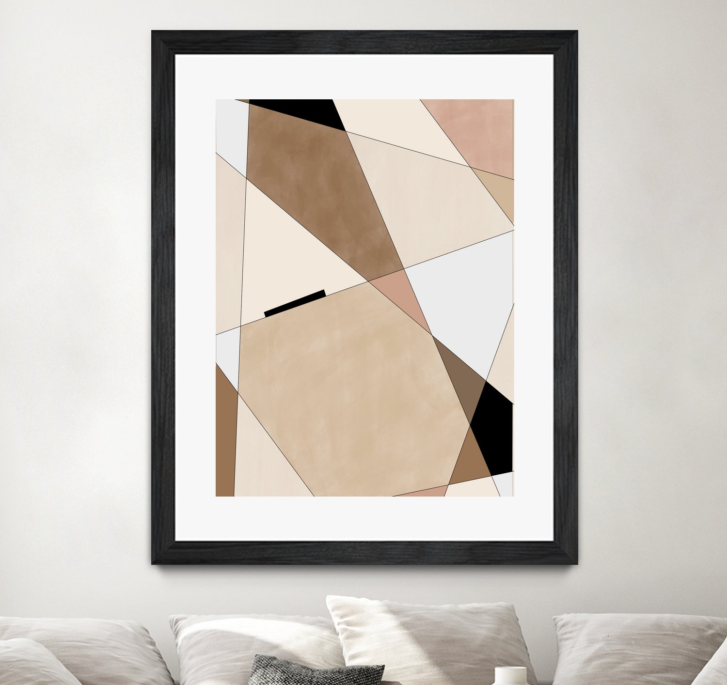 Geometric Beige art No.1 by Elena on GIANT ART - illustration beige