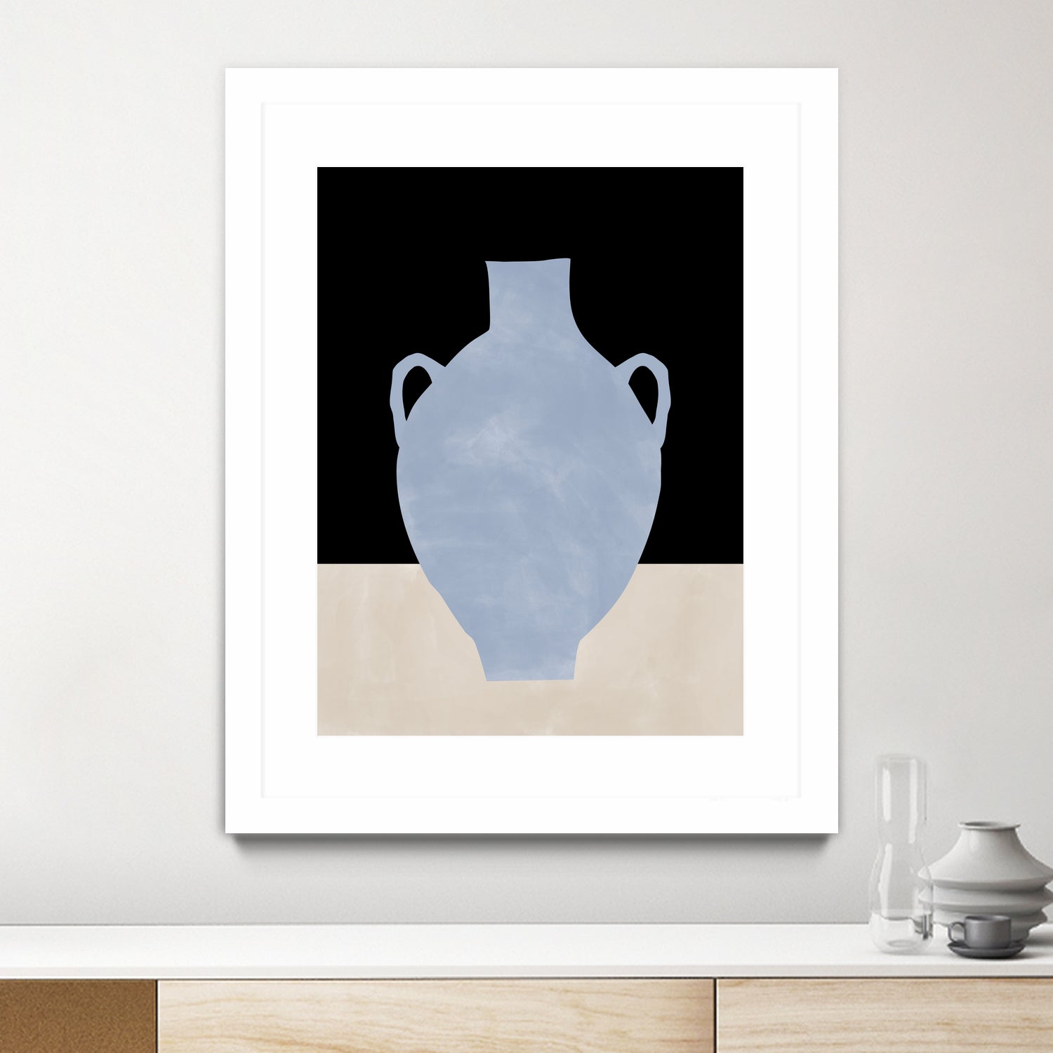 3x4 Aspectratio Indigo34 by Elena on GIANT ART - illustration vase