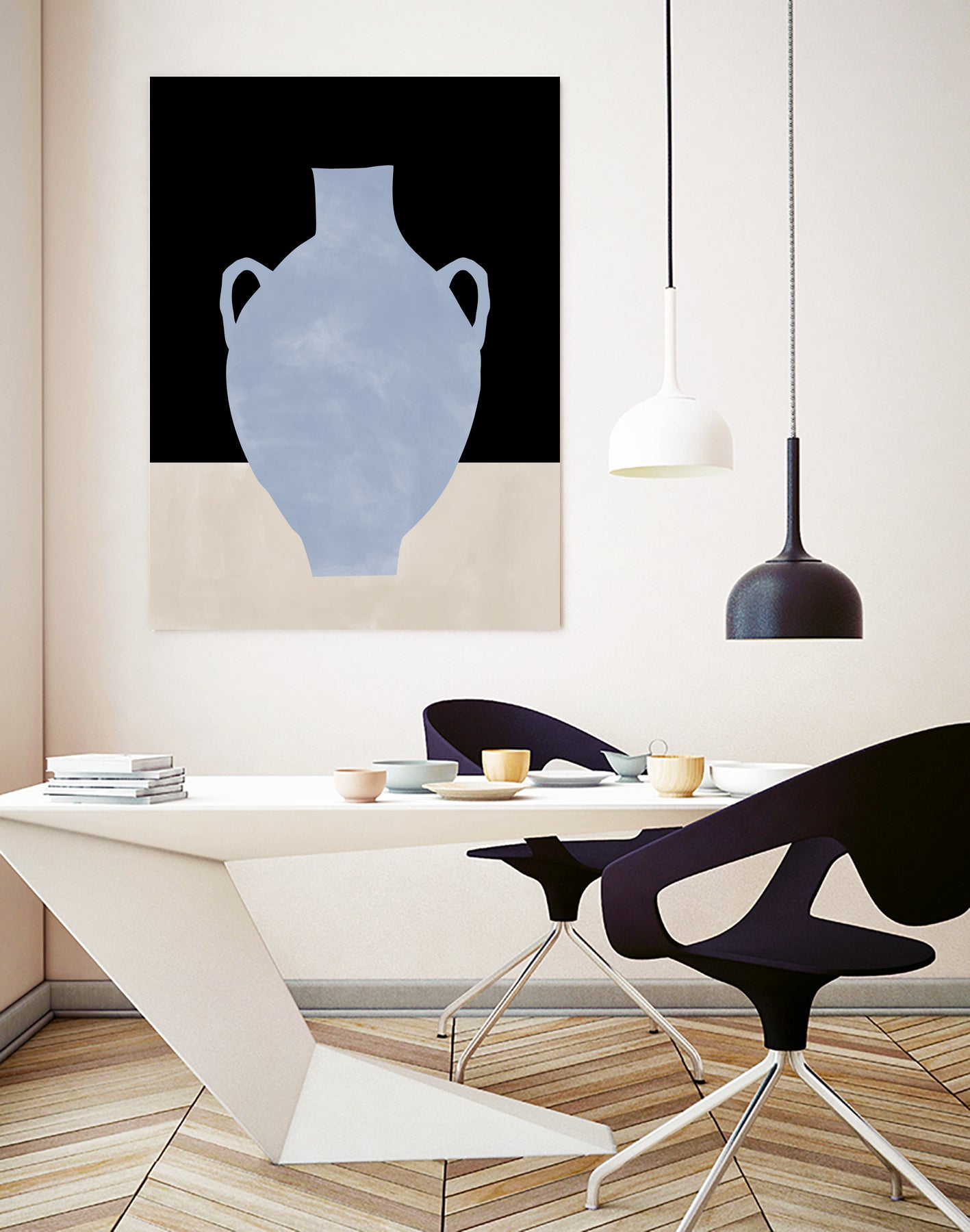 3x4 Aspectratio Indigo34 by Elena on GIANT ART - illustration vase