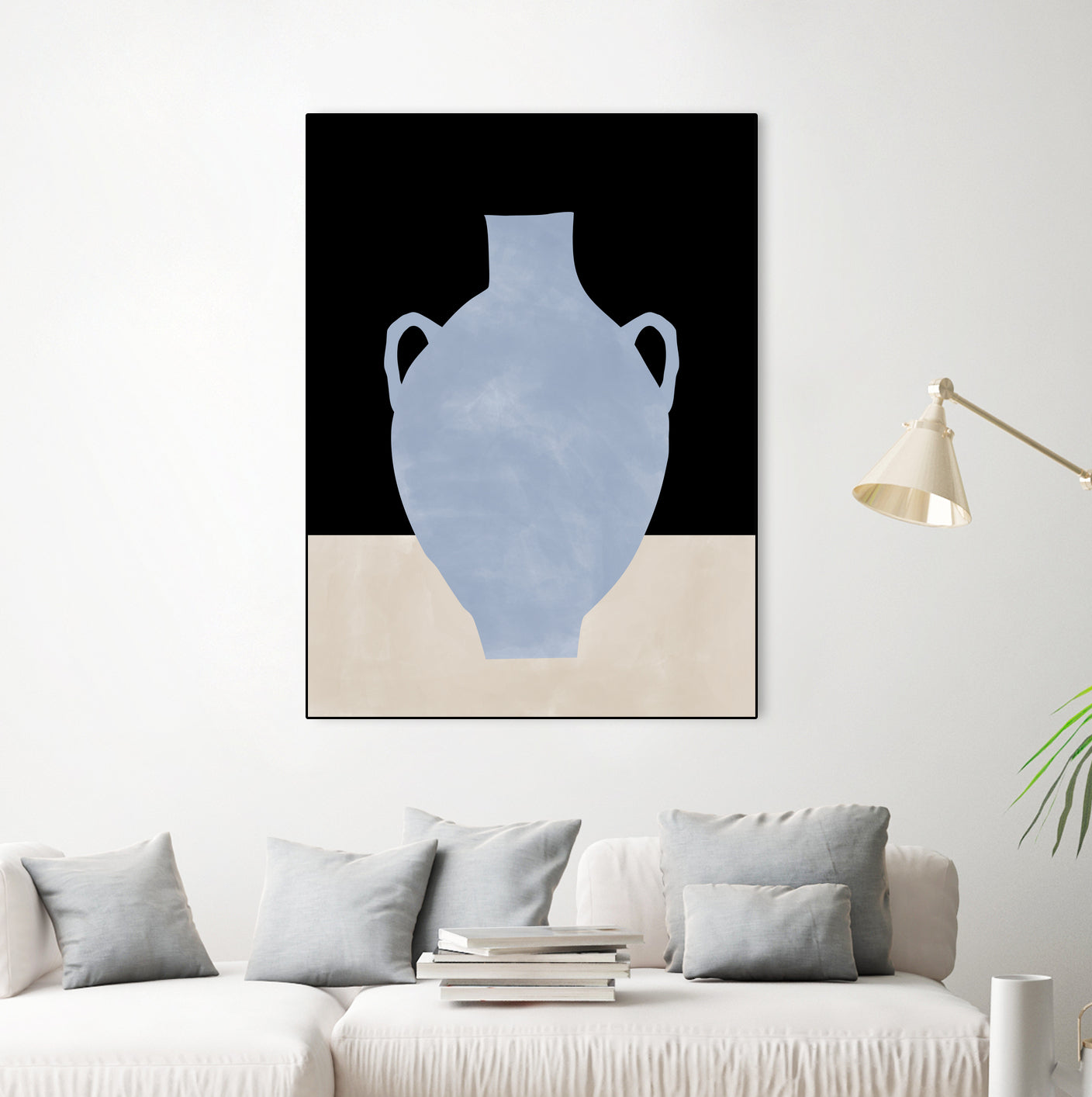 3x4 Aspectratio Indigo34 by Elena on GIANT ART - illustration vase