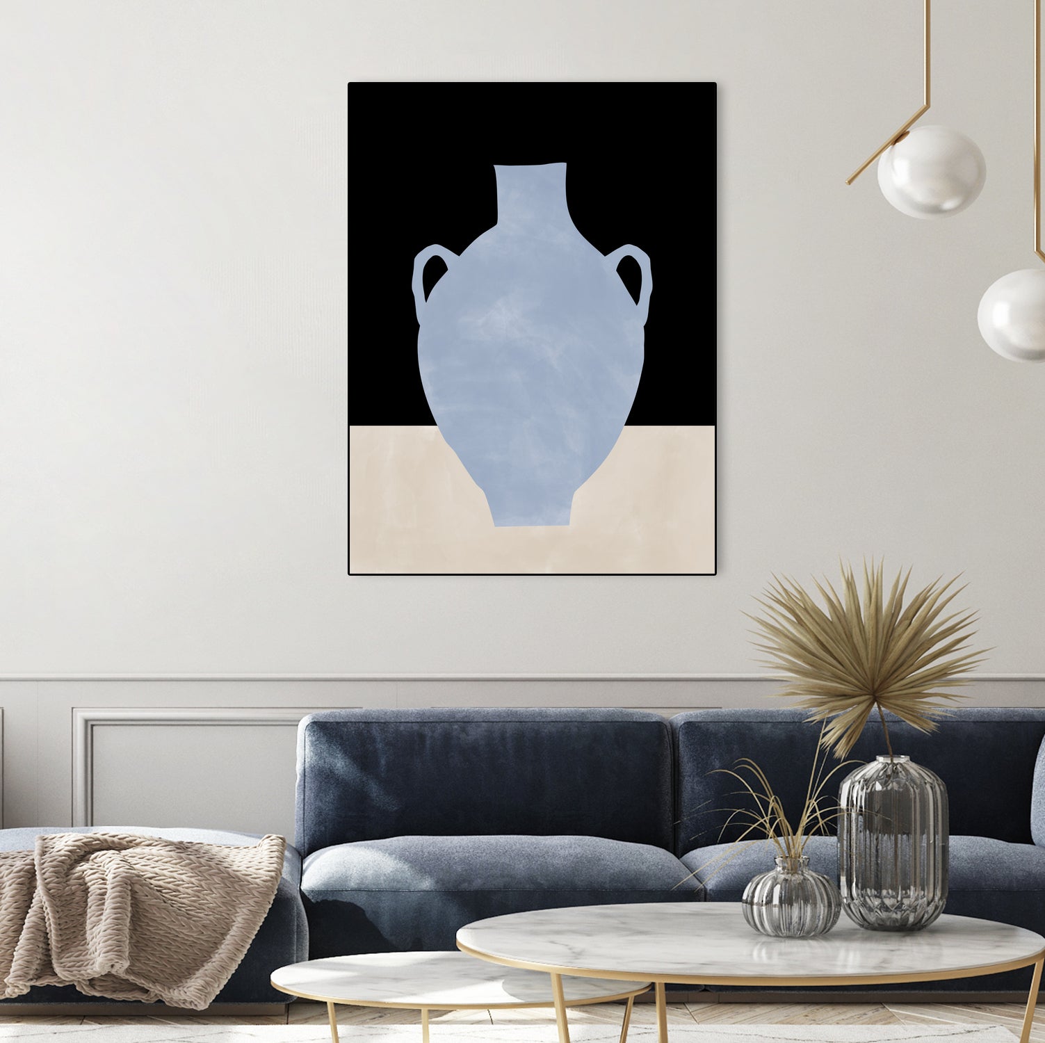 3x4 Aspectratio Indigo34 by Elena on GIANT ART - illustration vase