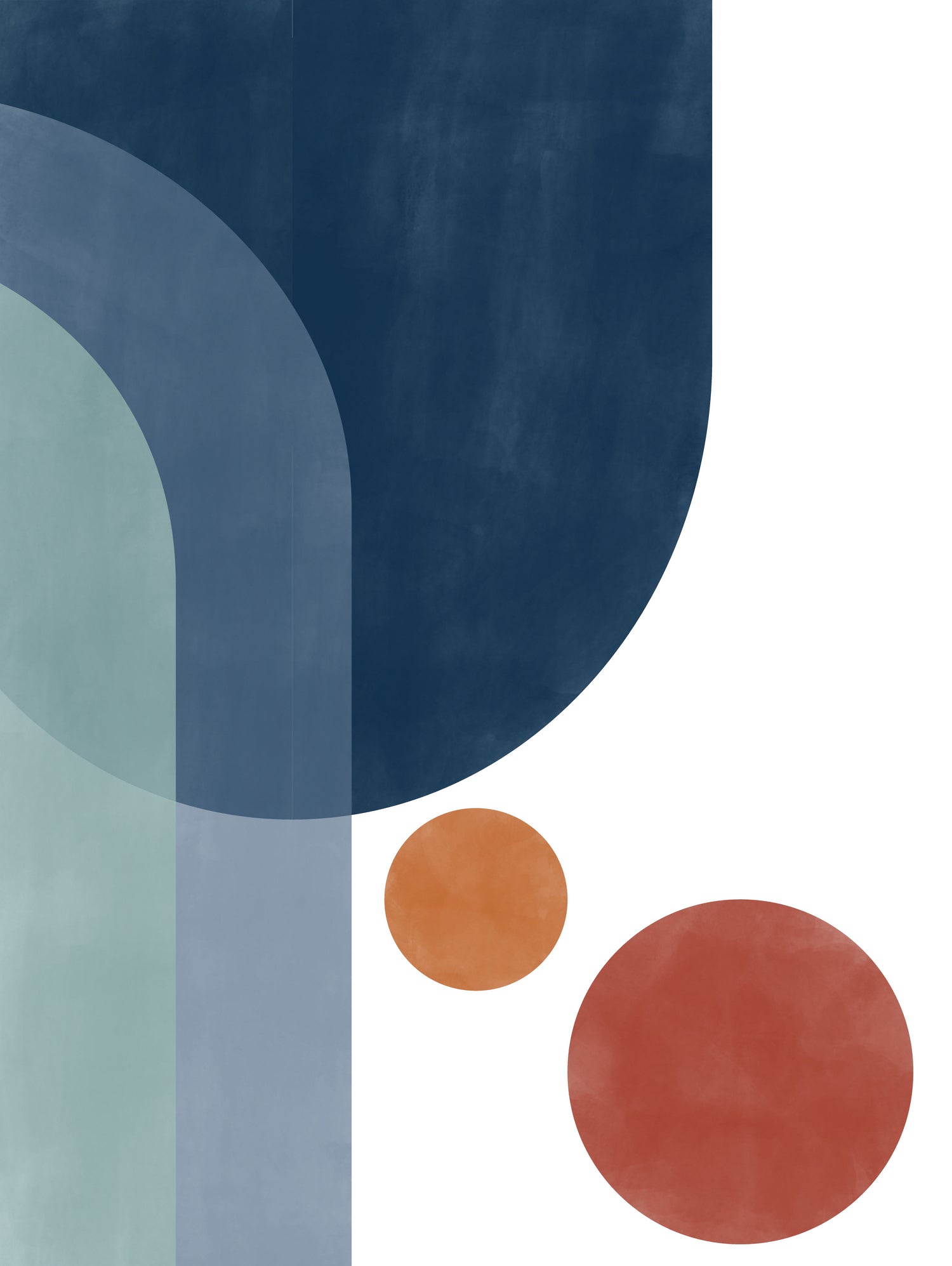 Overlapping Circles And Arches by Elena Ristova on GIANT ART - abstract abstract