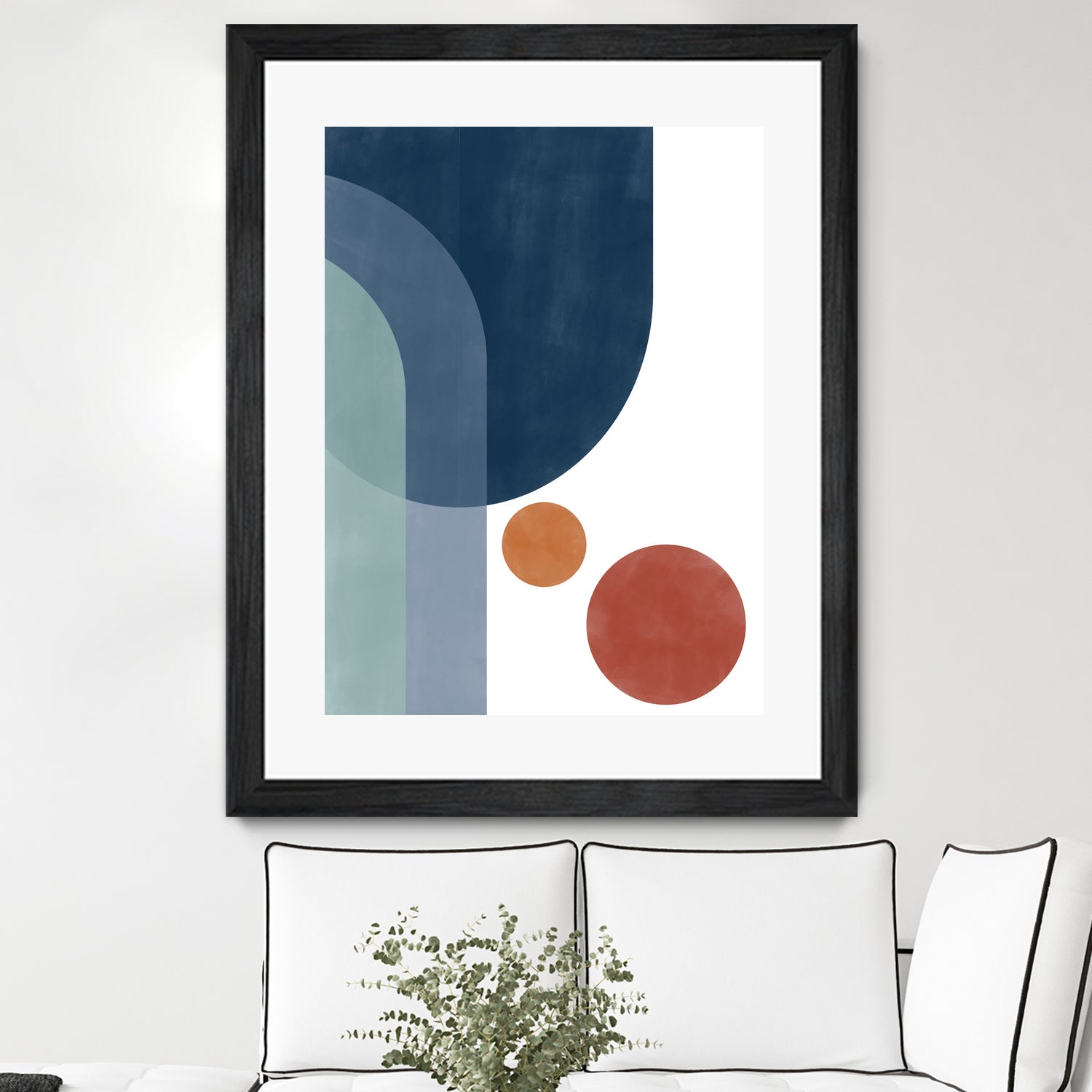 Overlapping Circles And Arches by Elena Ristova on GIANT ART - abstract abstract