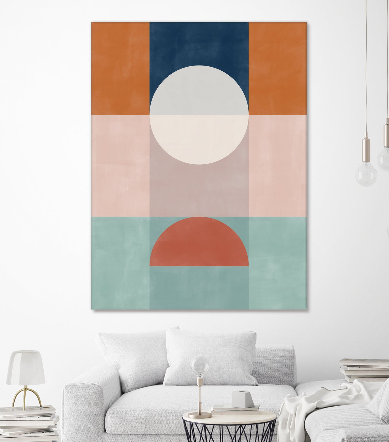 Abstract Geometric Artwork With Earthy Tones by Elena Ristova on GIANT ART - abstract abstract