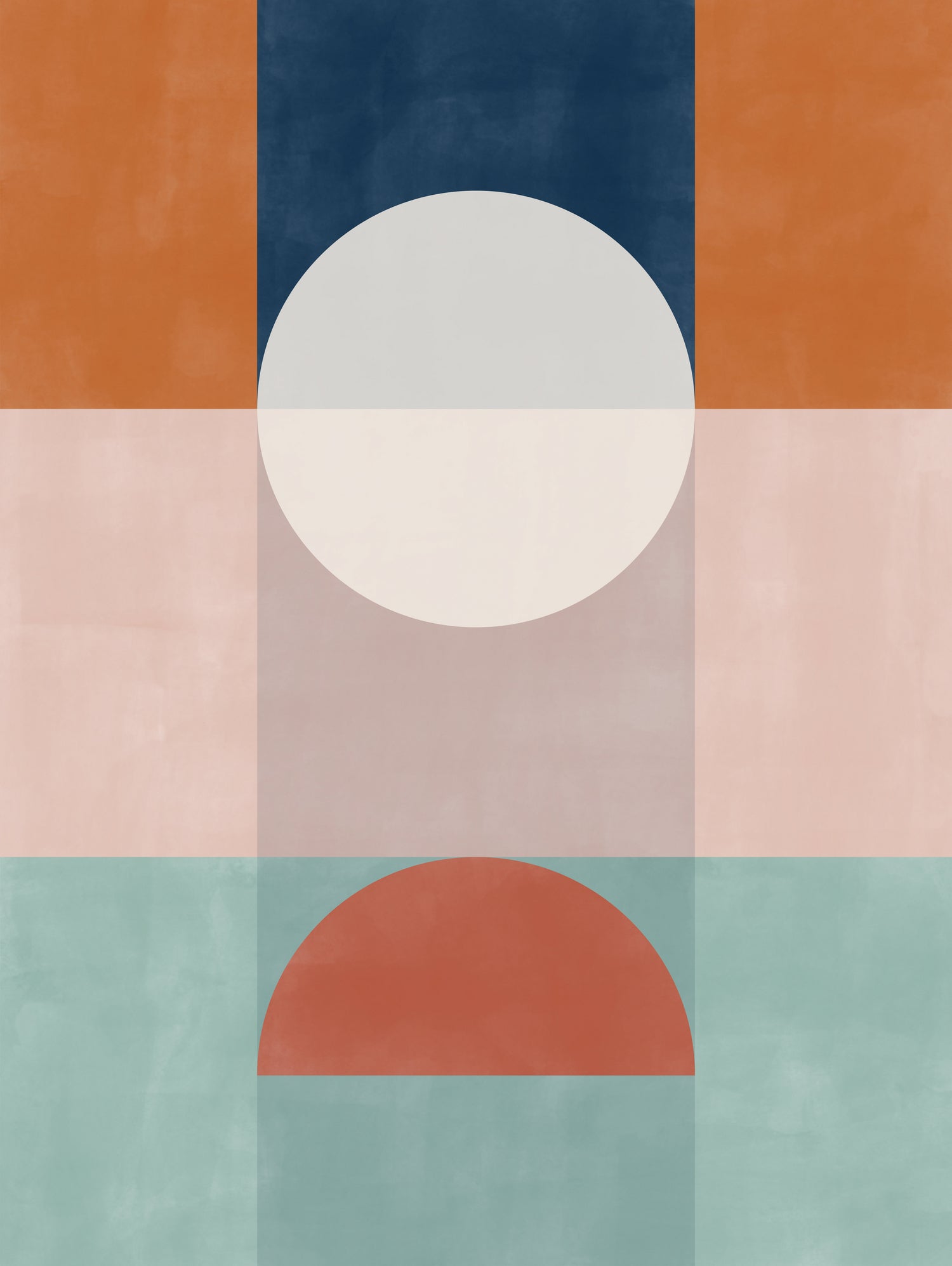 Abstract Geometric Artwork With Earthy Tones by Elena Ristova on GIANT ART - abstract abstract
