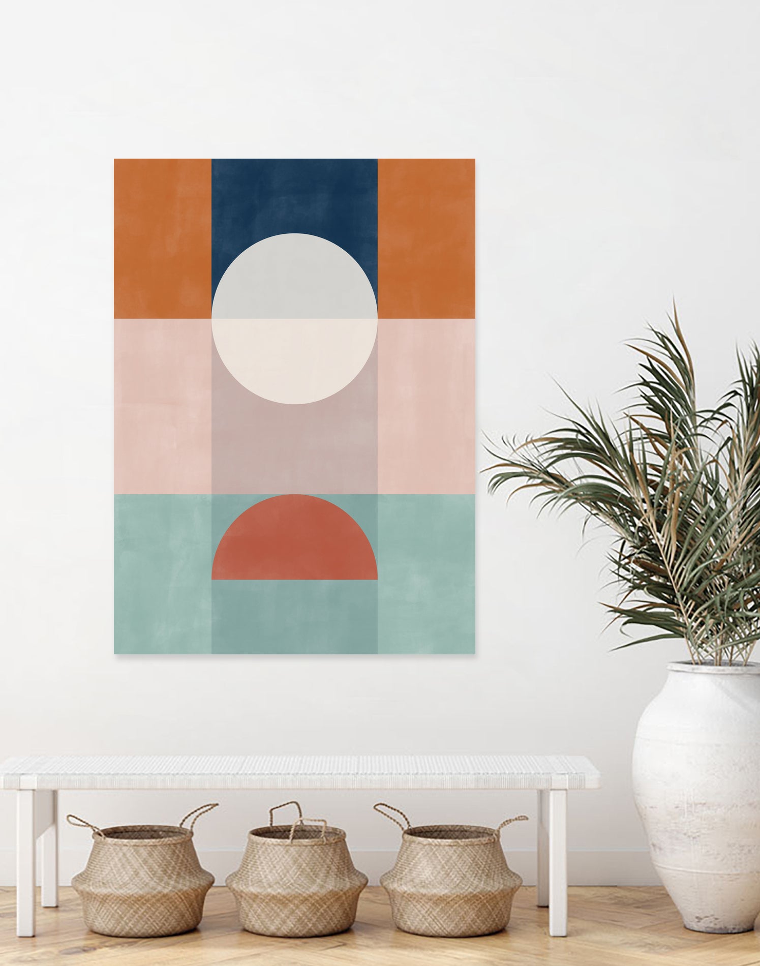 Abstract Geometric Artwork With Earthy Tones by Elena Ristova on GIANT ART - abstract abstract