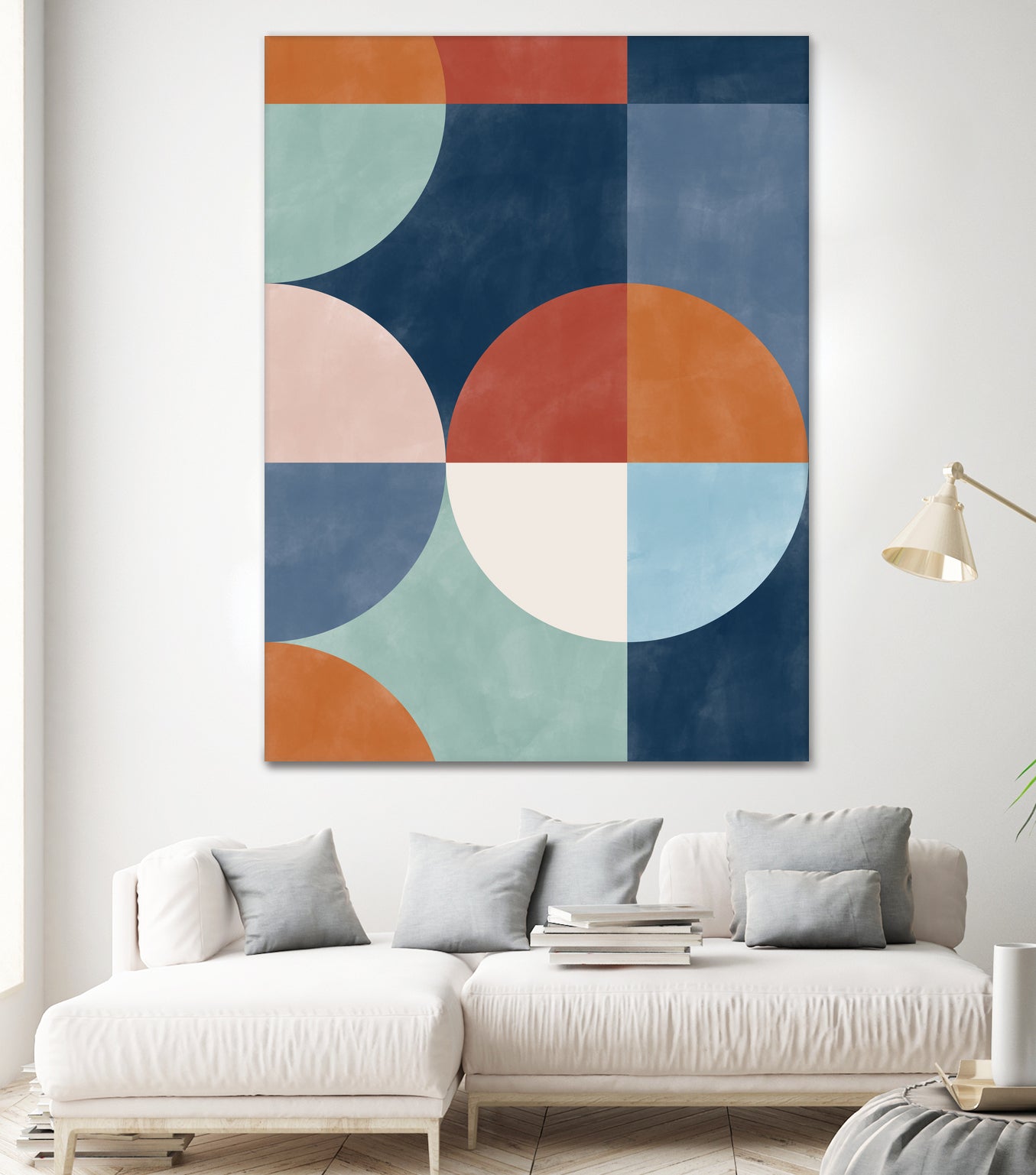 Geometric Shapes With Bold Circles by Elena Ristova on GIANT ART - abstract abstract