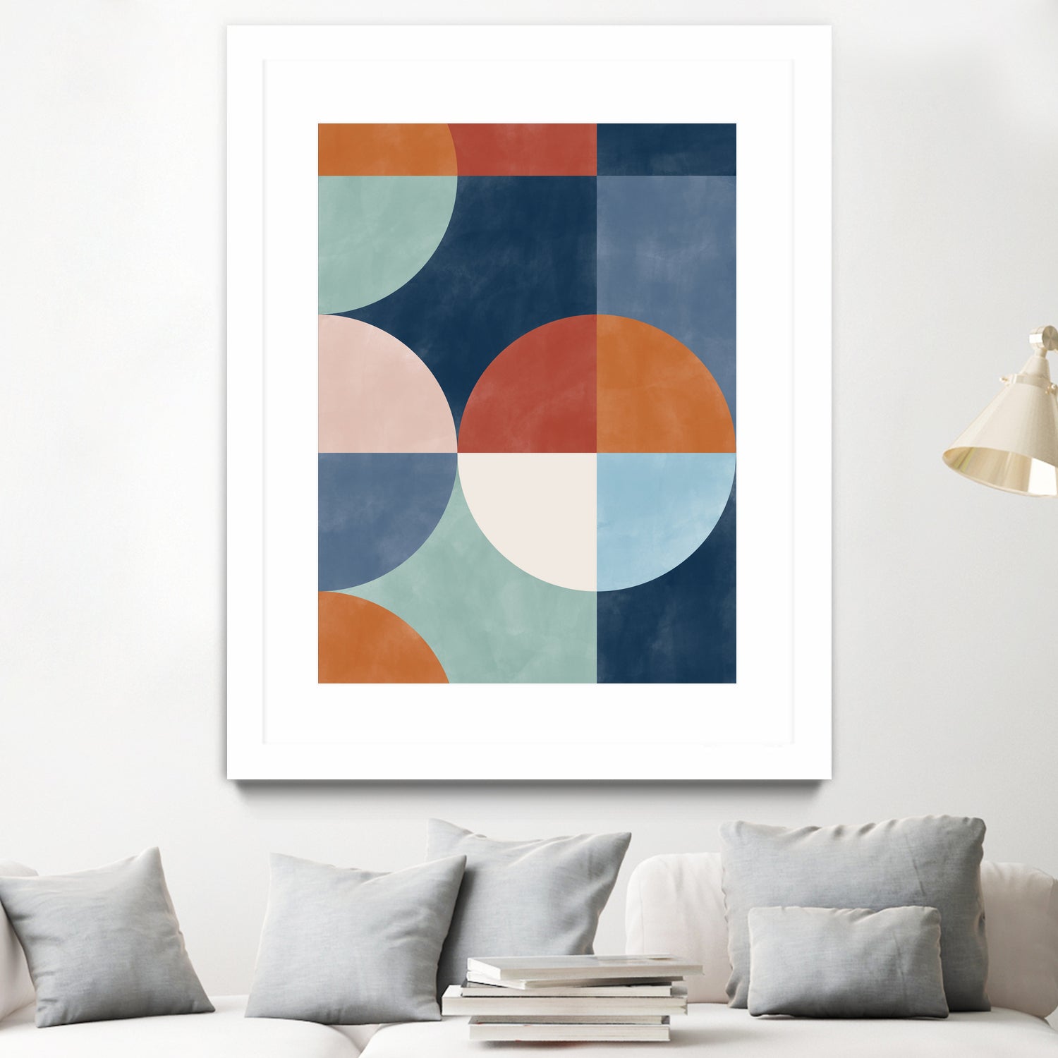 Geometric Shapes With Bold Circles by Elena Ristova on GIANT ART - abstract abstract