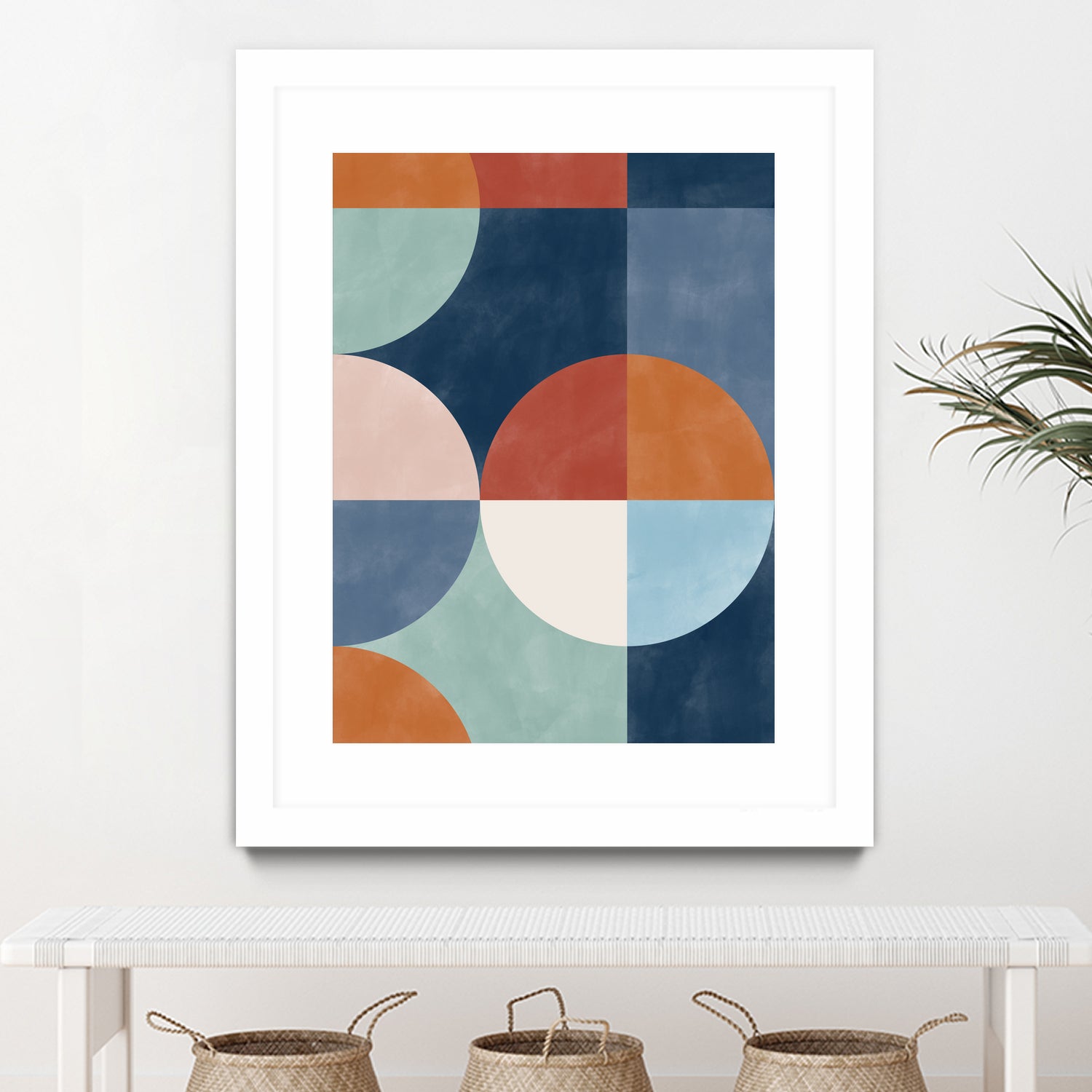Geometric Shapes With Bold Circles by Elena Ristova on GIANT ART - abstract abstract