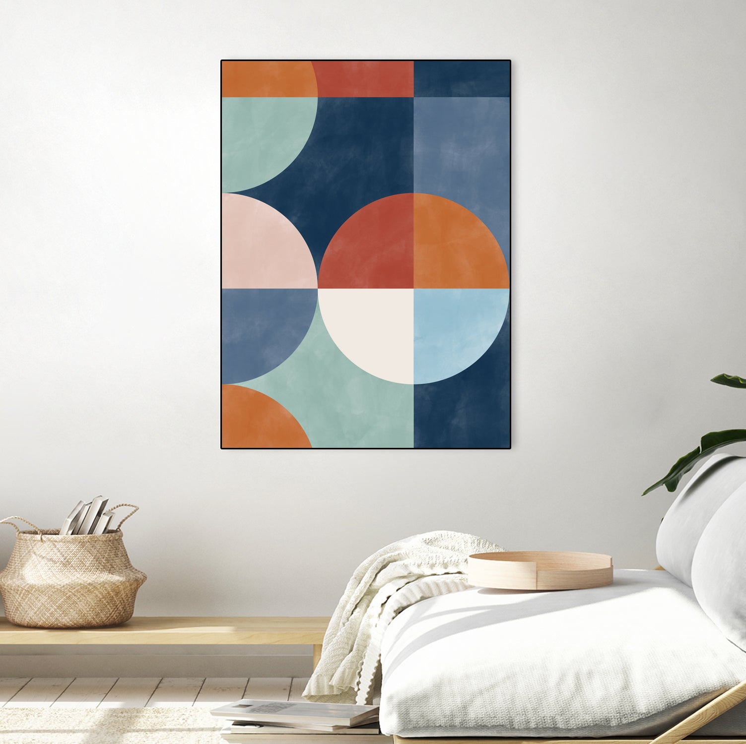 Geometric Shapes With Bold Circles by Elena Ristova on GIANT ART - abstract abstract