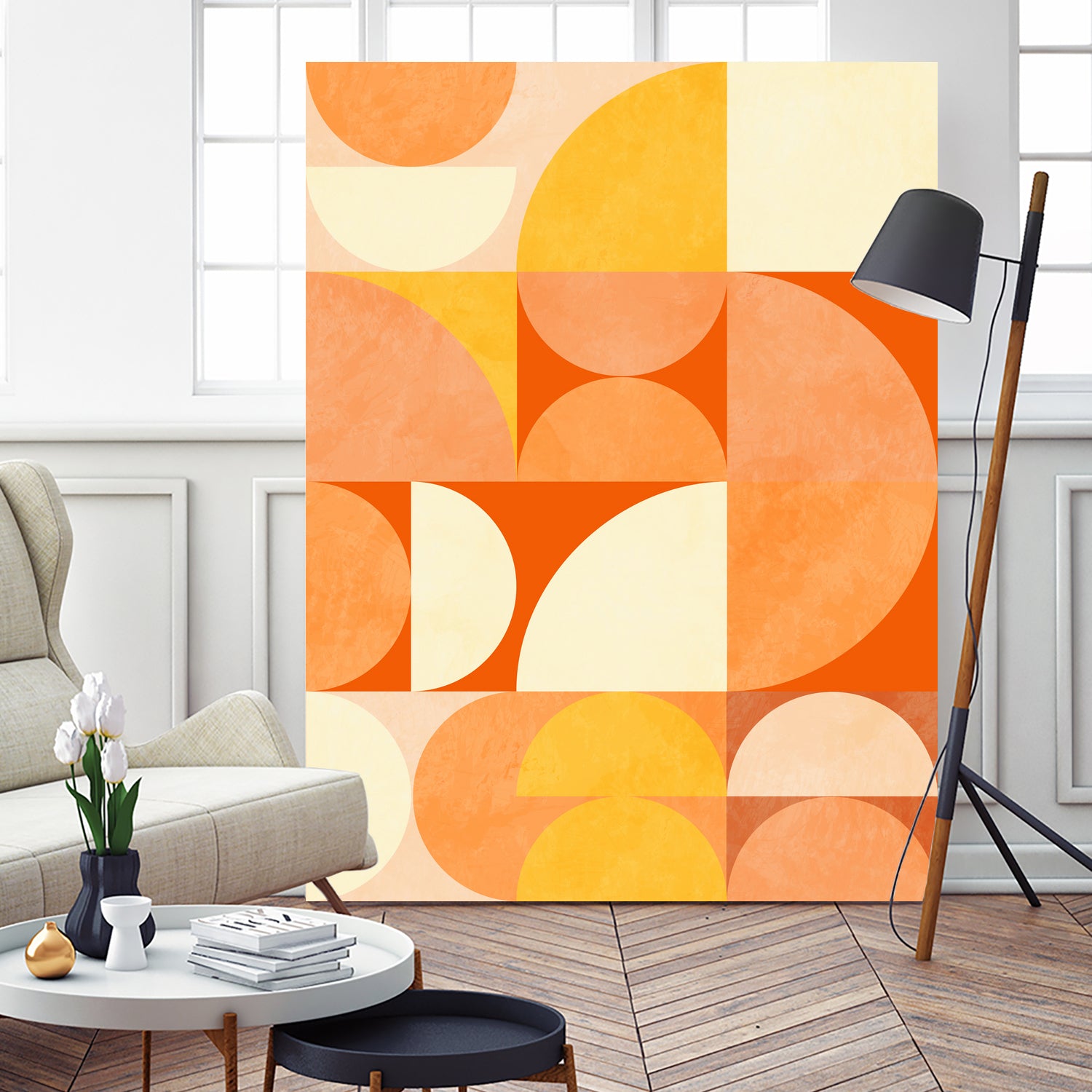 Spring Mid Rhapsody Orange 3 by Ana Rut Bre on GIANT ART - abstract abstract