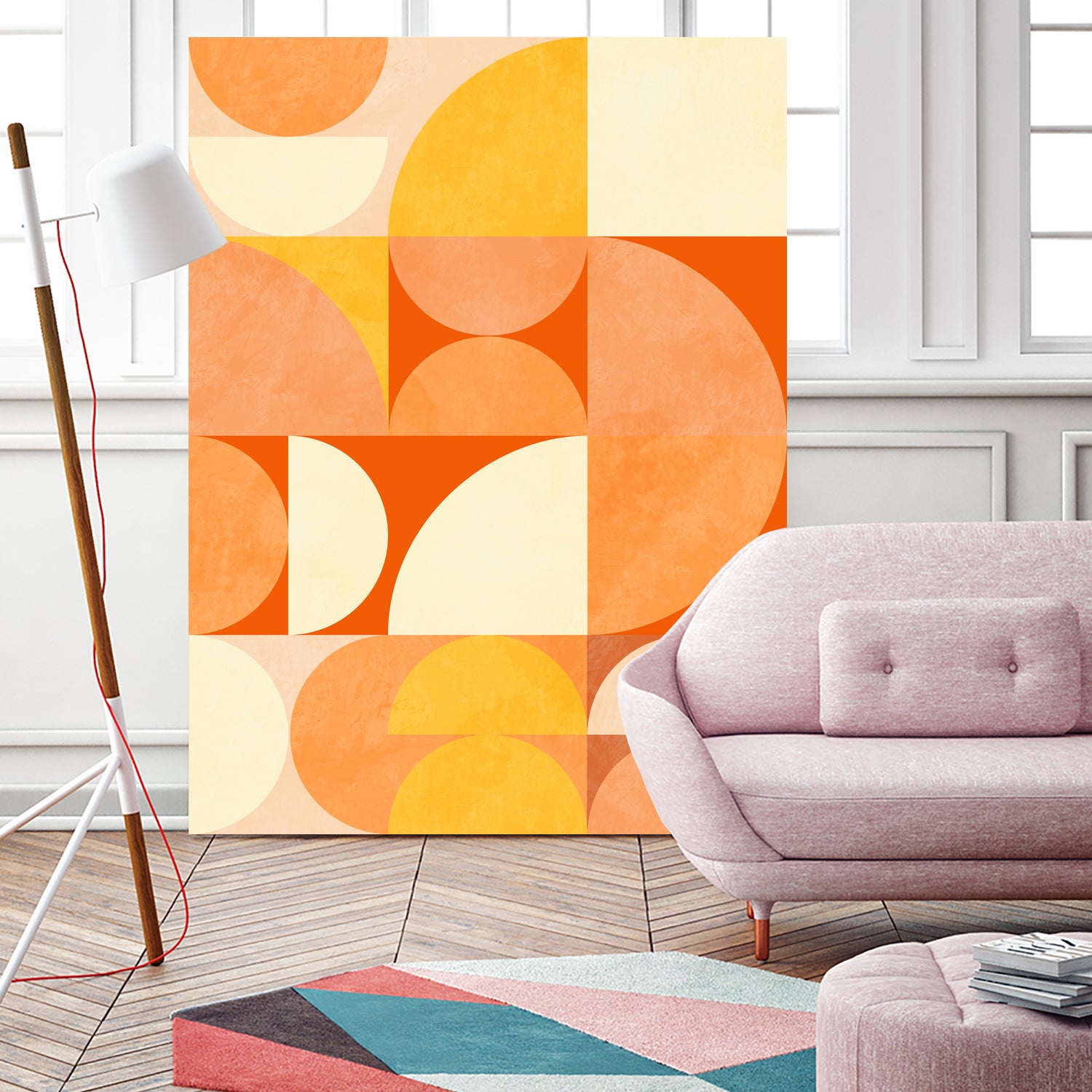 Spring Mid Rhapsody Orange 3 by Ana Rut Bre on GIANT ART - abstract abstract