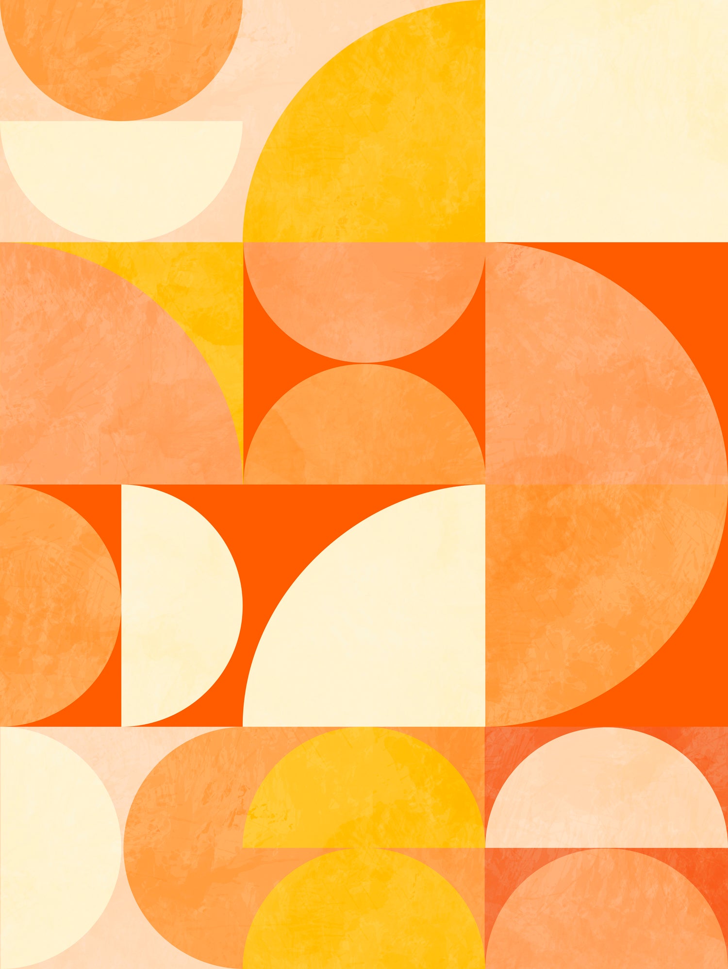 Spring Mid Rhapsody Orange 3 by Ana Rut Bre on GIANT ART - abstract abstract